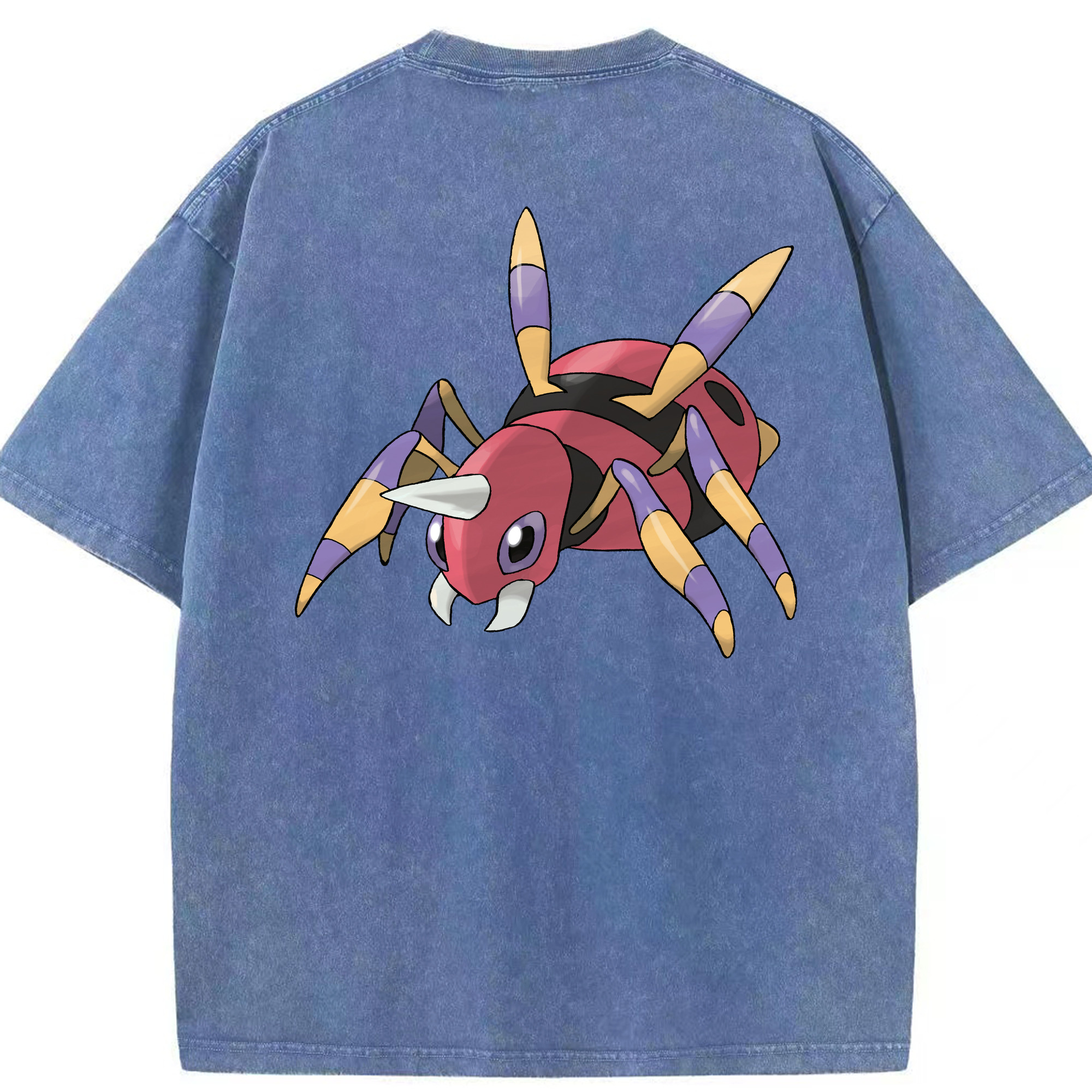 （画像用） ポケットモンスター Pokémon 綿100% ヴィンテージ風 半袖Tシャツ（背面プリント）