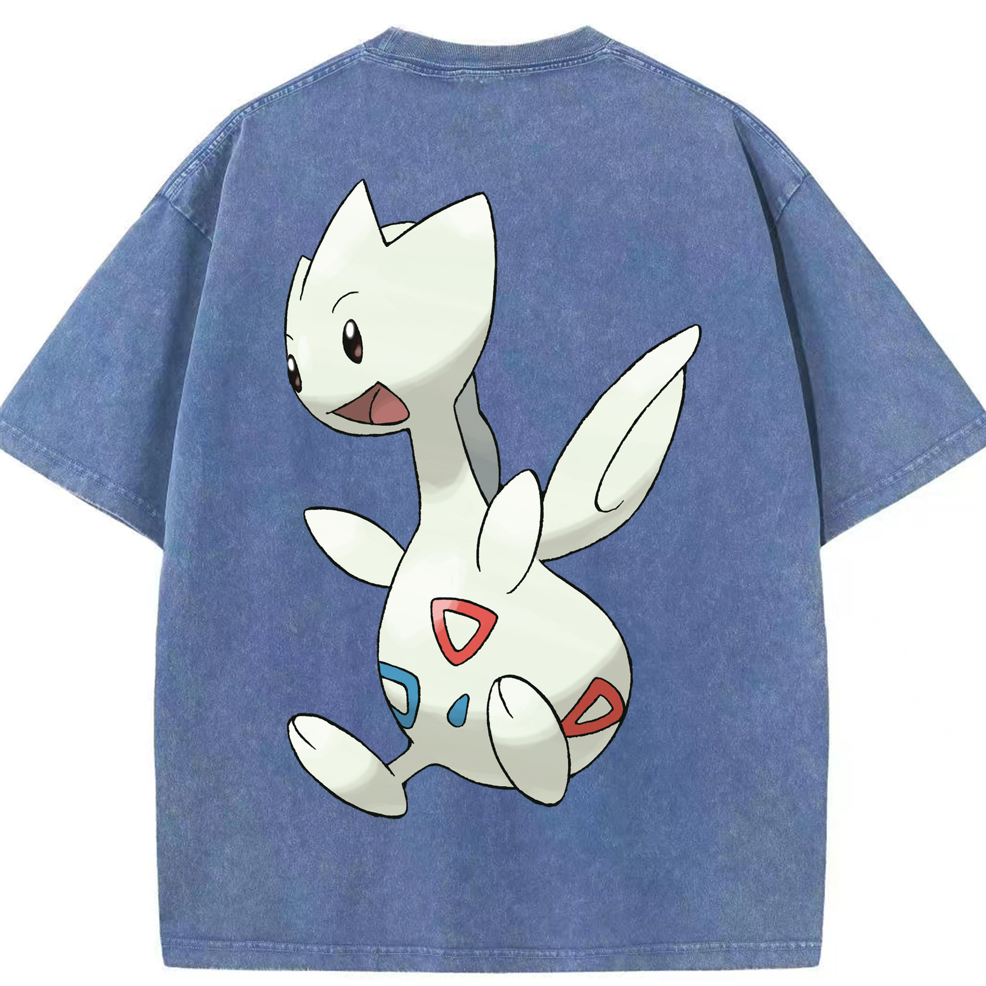 （画像用） ポケットモンスター Pokémon 綿100% ヴィンテージ風 半袖Tシャツ（背面プリント）