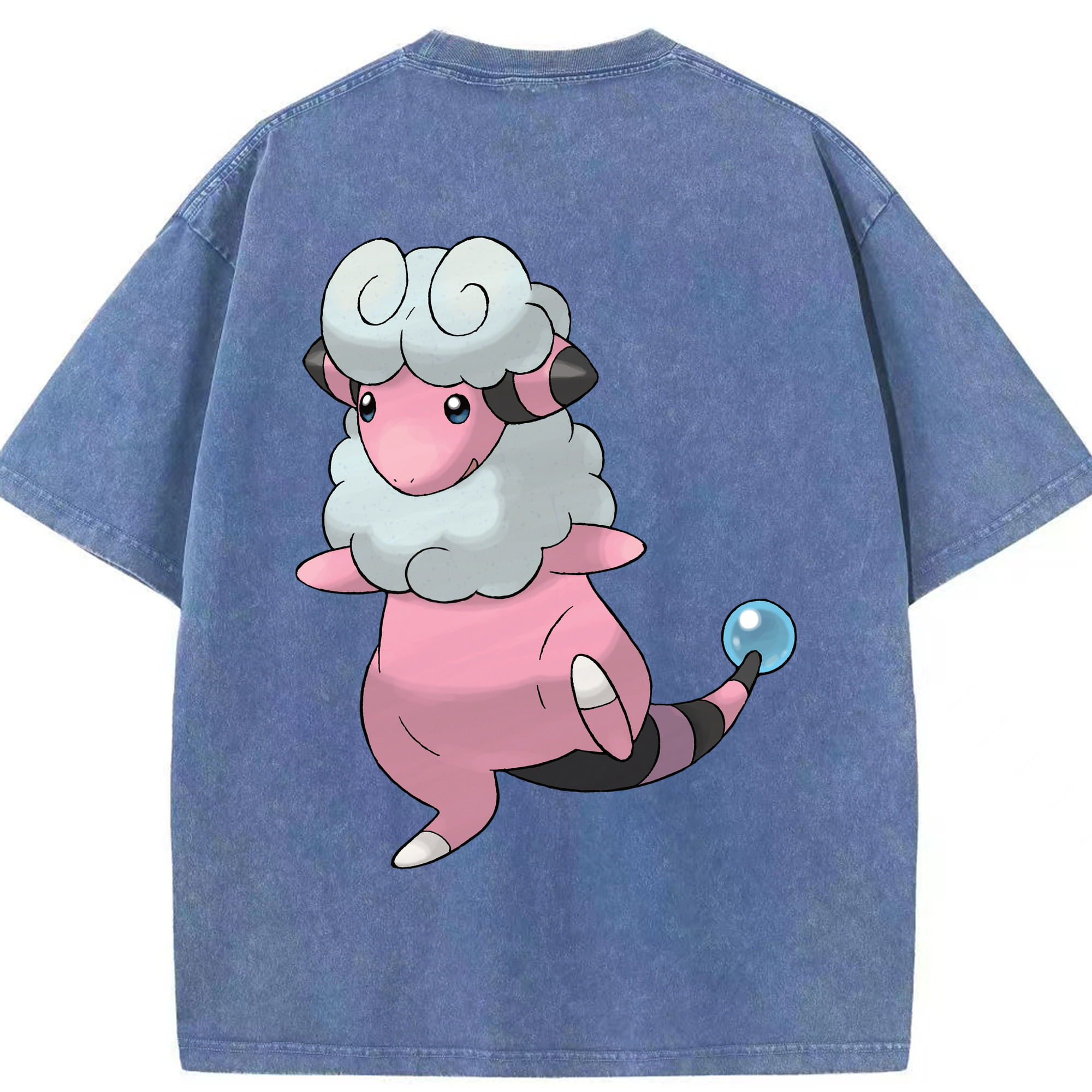 （画像用） ポケットモンスター Pokémon 綿100% ヴィンテージ風 半袖Tシャツ（背面プリント）