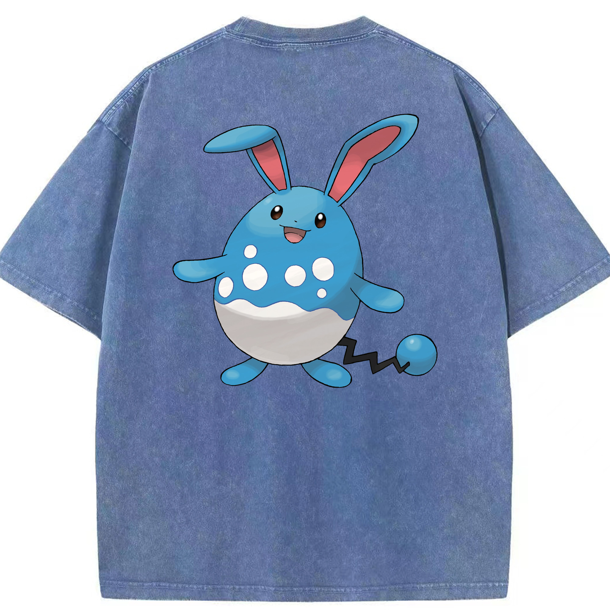 （画像用） ポケットモンスター Pokémon 綿100% ヴィンテージ風 半袖Tシャツ（背面プリント）