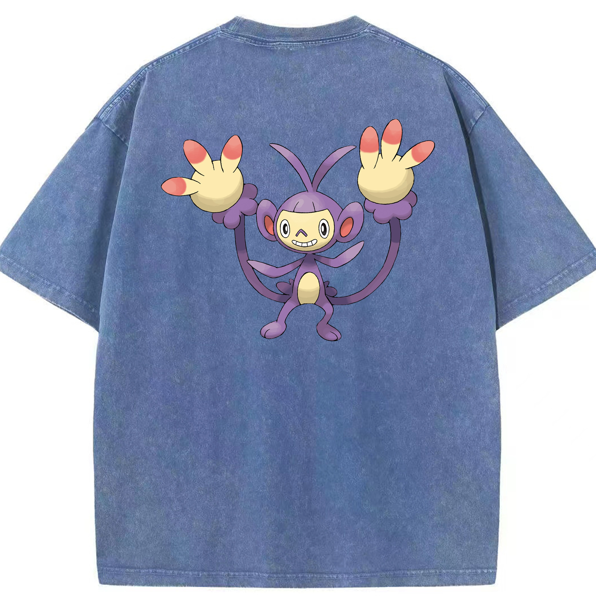 （画像用） ポケットモンスター Pokémon 綿100% ヴィンテージ風 半袖Tシャツ（背面プリント）