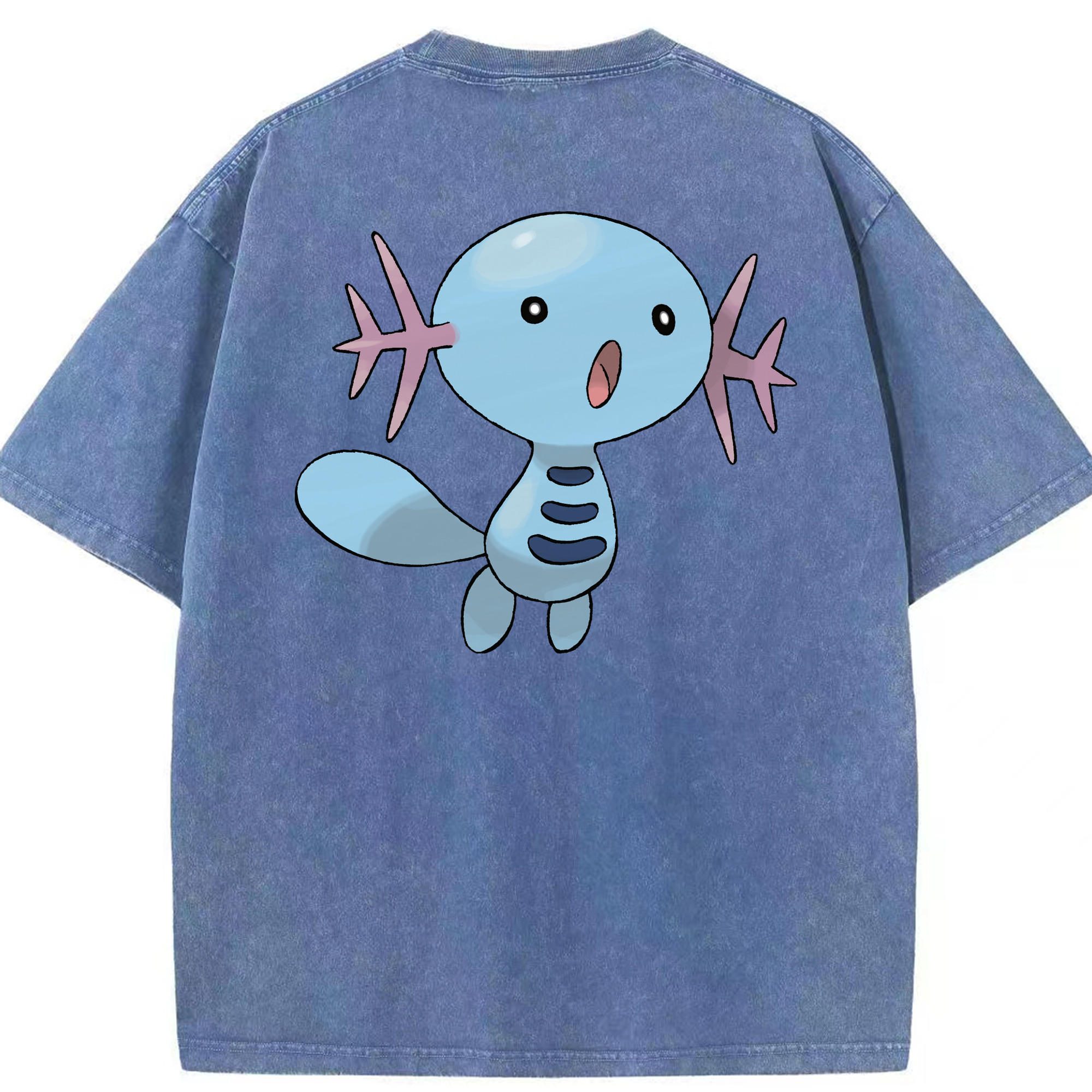 （画像用） ポケットモンスター Pokémon 綿100% ヴィンテージ風 半袖Tシャツ（背面プリント）