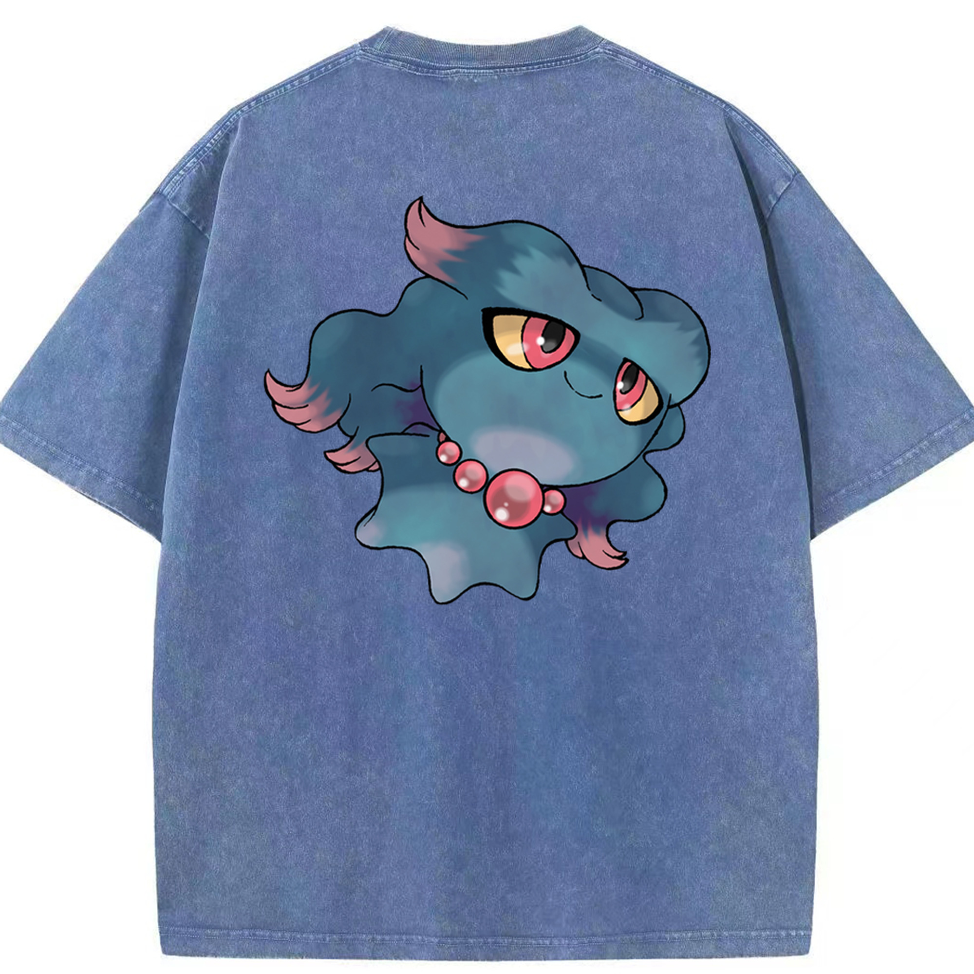 （画像用） ポケットモンスター Pokémon 綿100% ヴィンテージ風 半袖Tシャツ（背面プリント）