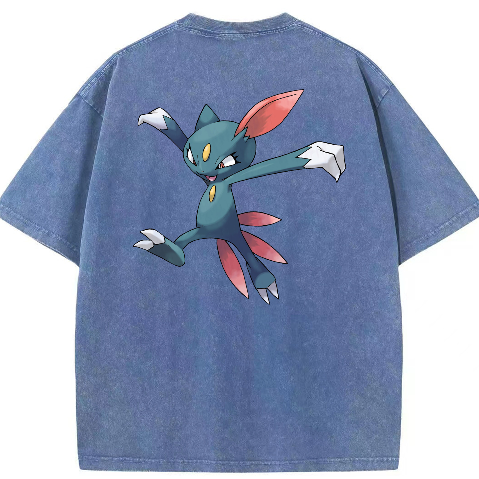 （画像用） ポケットモンスター Pokémon 綿100% ヴィンテージ風 半袖Tシャツ（背面プリント）