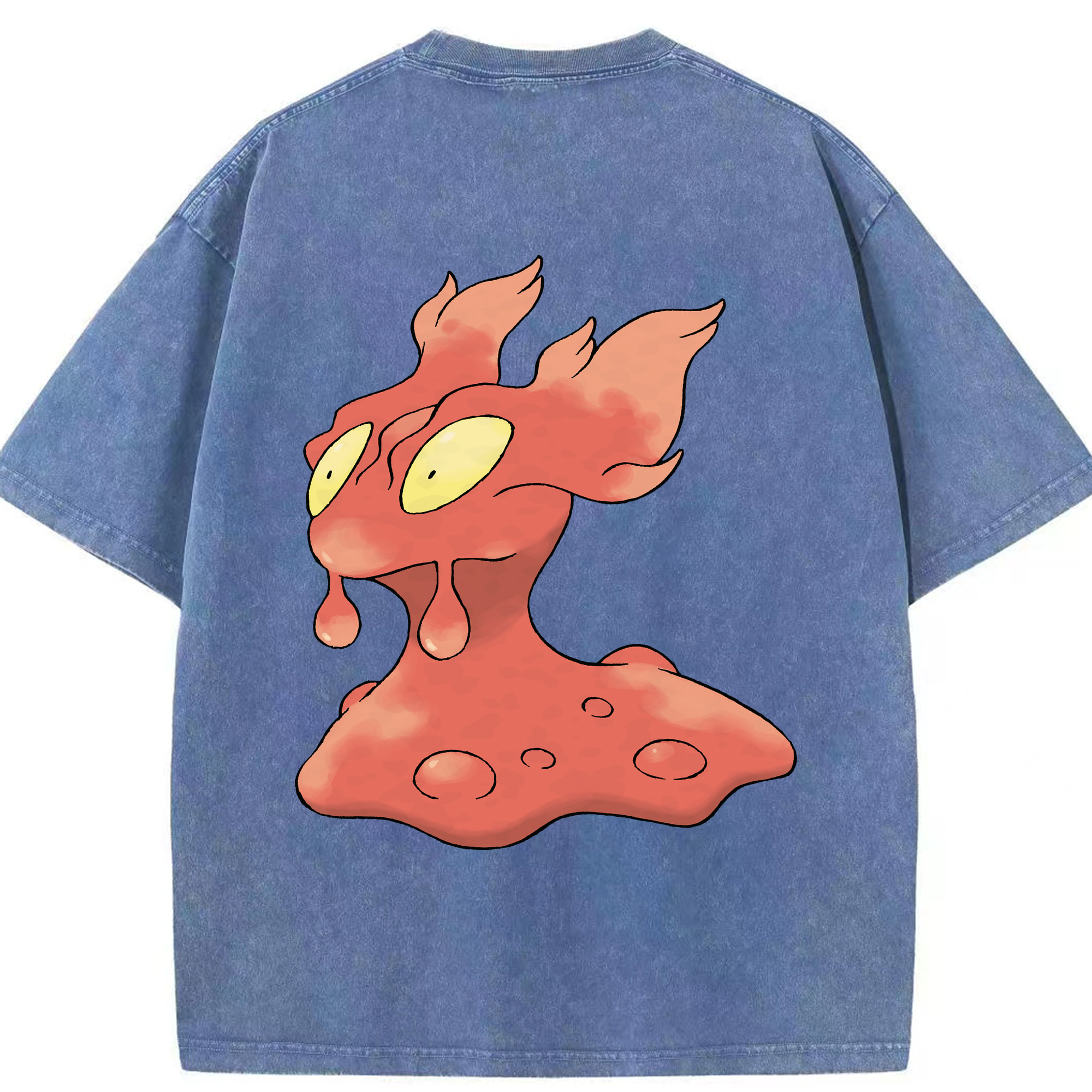 （画像用） ポケットモンスター Pokémon 綿100% ヴィンテージ風 半袖Tシャツ（背面プリント）