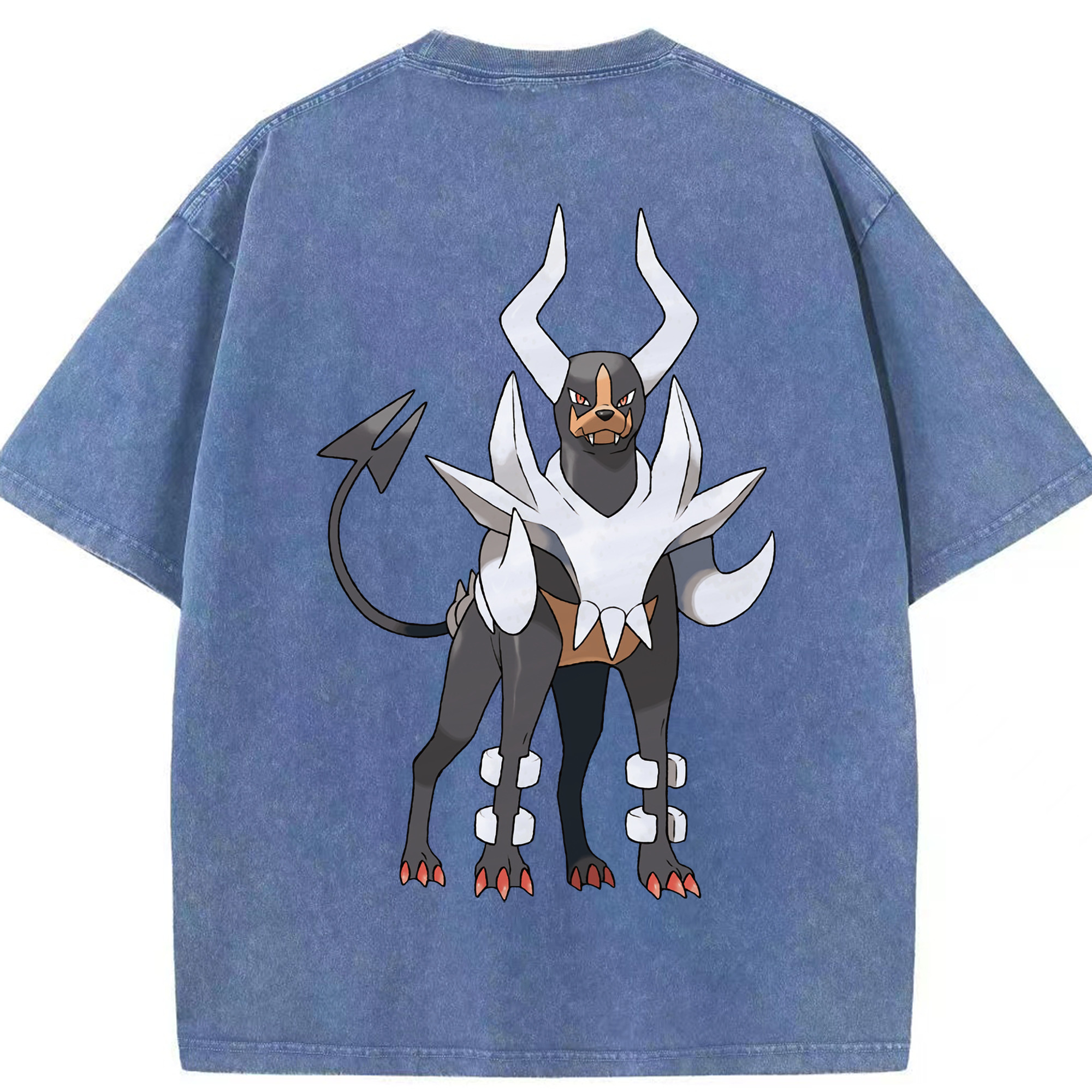 （画像用） ポケットモンスター Pokémon 綿100% ヴィンテージ風 半袖Tシャツ（背面プリント）