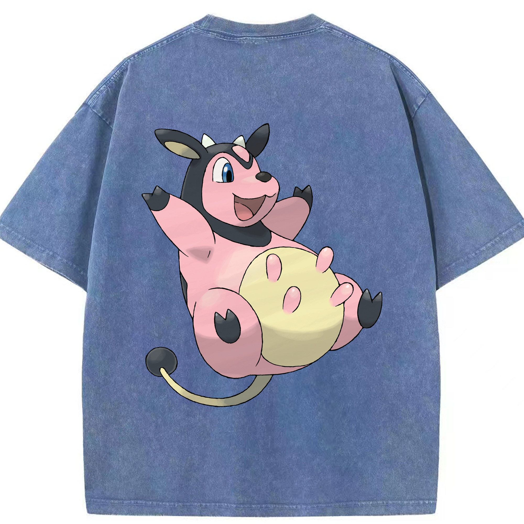 （画像用） ポケットモンスター Pokémon 綿100% ヴィンテージ風 半袖Tシャツ（背面プリント）