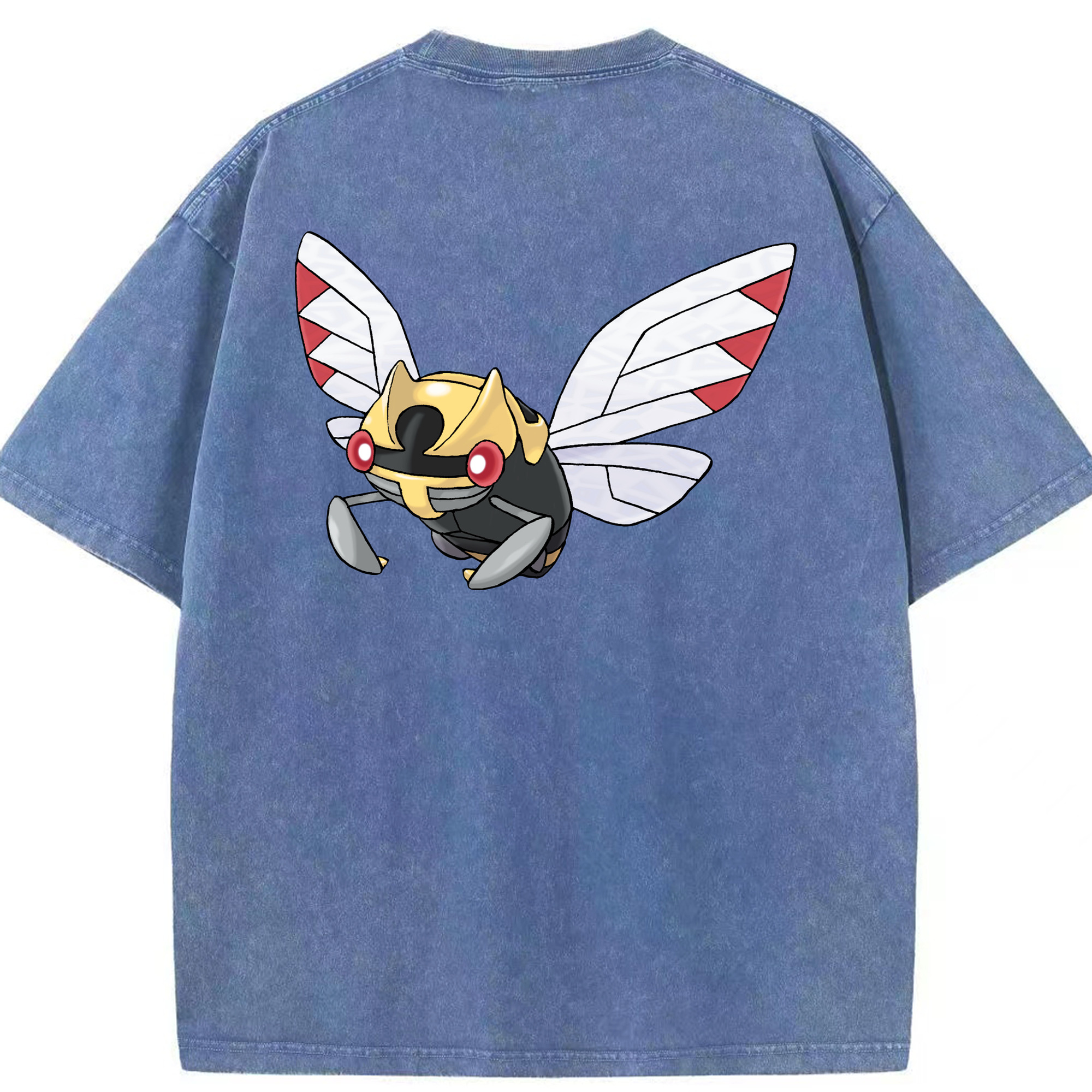 （画像用） ポケットモンスター Pokémon 綿100% ヴィンテージ風 半袖Tシャツ（背面プリント）