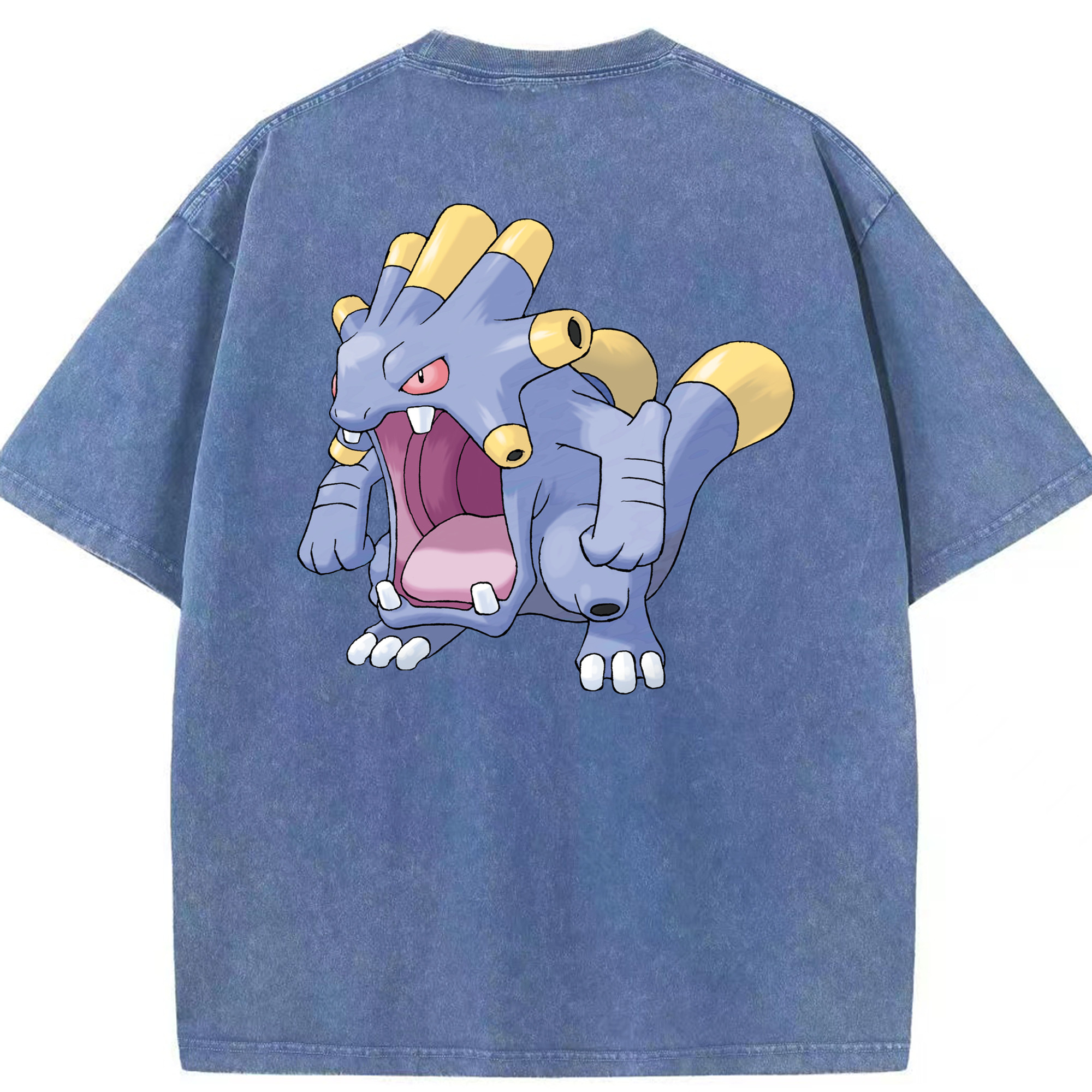 （画像用） ポケットモンスター Pokémon 綿100% ヴィンテージ風 半袖Tシャツ（背面プリント）