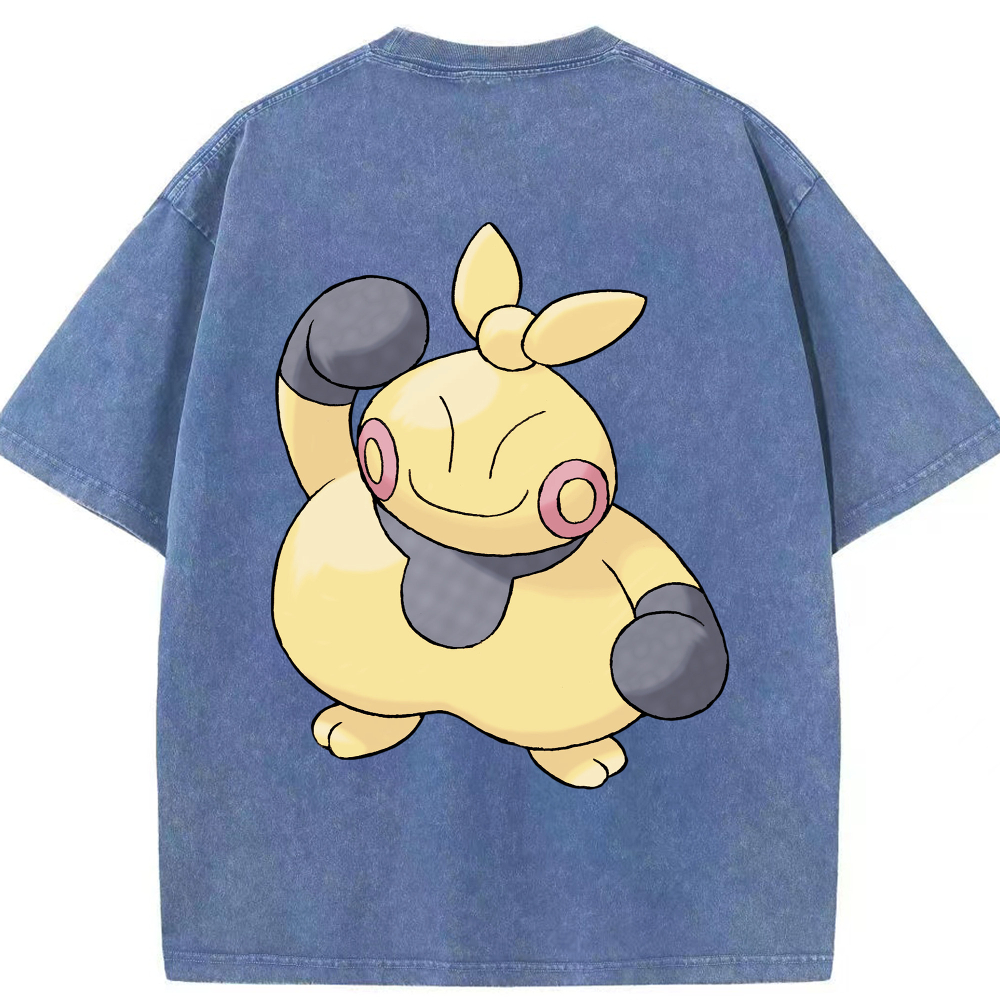（画像用） ポケットモンスター Pokémon 綿100% ヴィンテージ風 半袖Tシャツ（背面プリント）