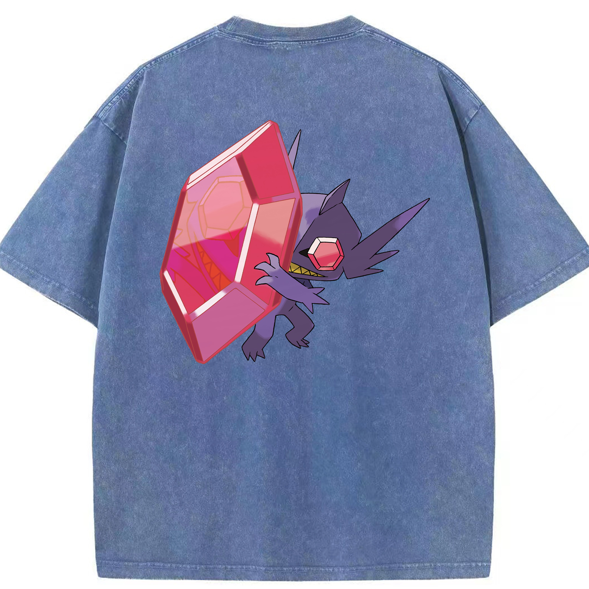 （画像用） ポケットモンスター Pokémon 綿100% ヴィンテージ風 半袖Tシャツ（背面プリント）
