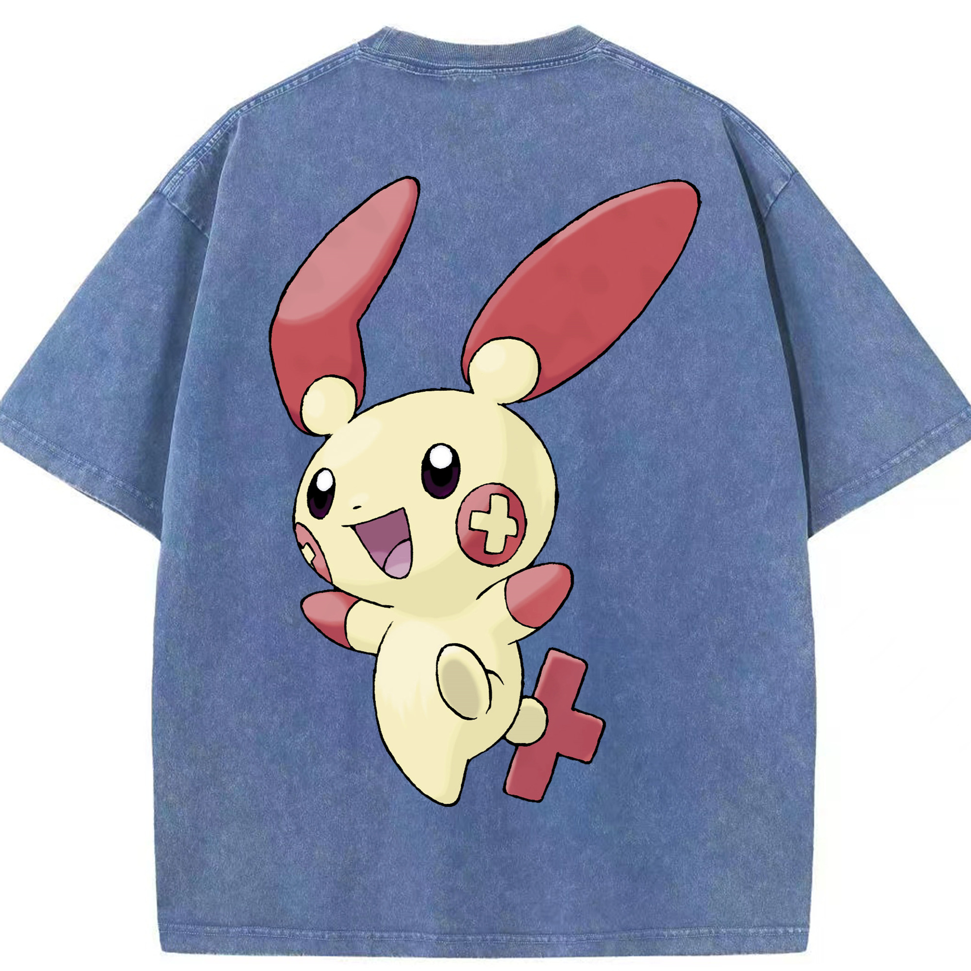 （画像用） ポケットモンスター Pokémon 綿100% ヴィンテージ風 半袖Tシャツ（背面プリント）
