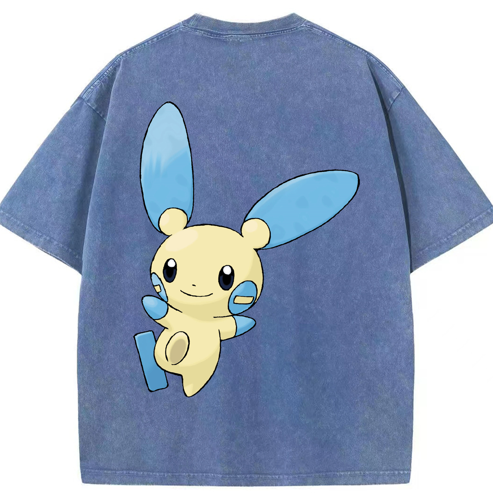 （画像用） ポケットモンスター Pokémon 綿100% ヴィンテージ風 半袖Tシャツ（背面プリント）