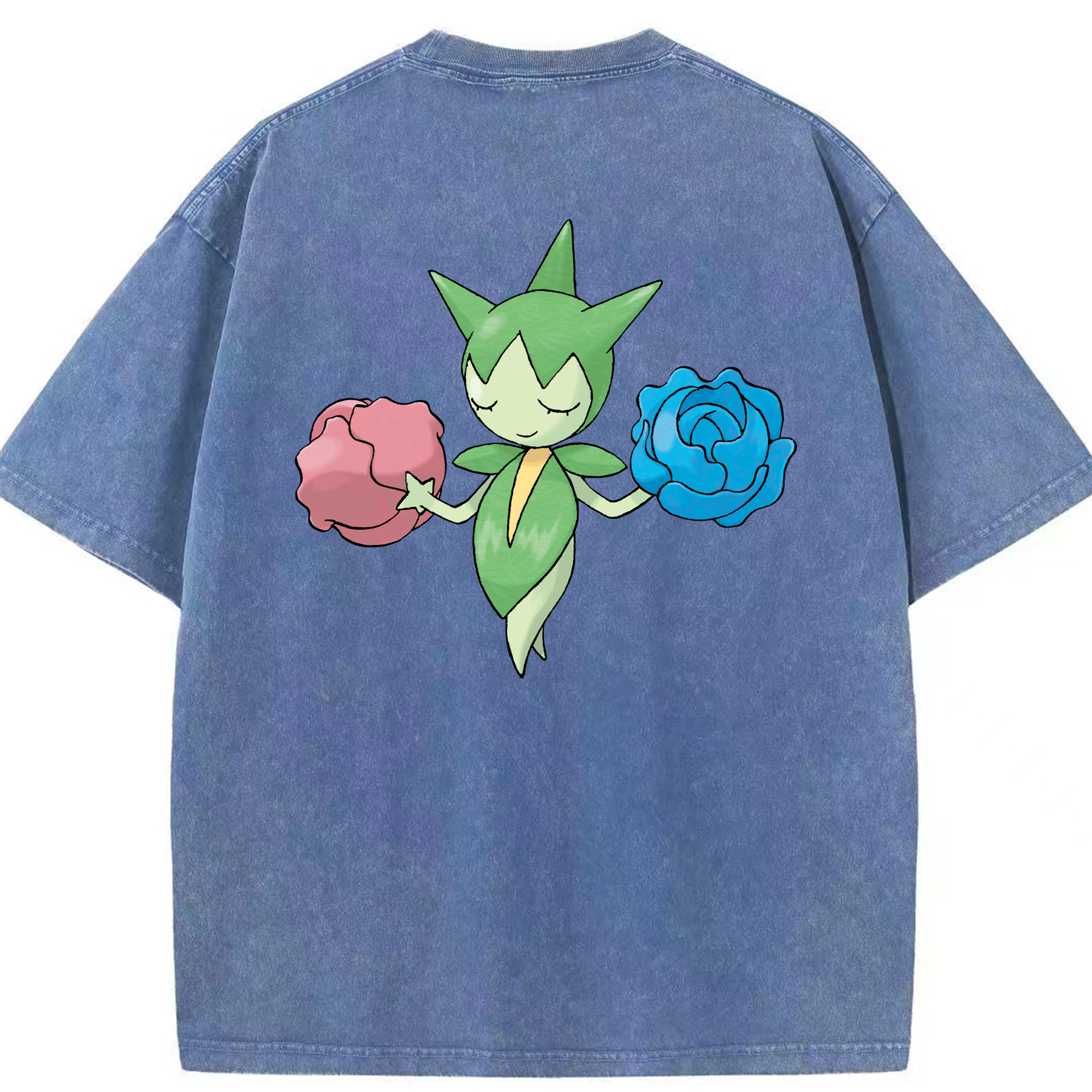 （画像用） ポケットモンスター Pokémon 綿100% ヴィンテージ風 半袖Tシャツ（背面プリント）