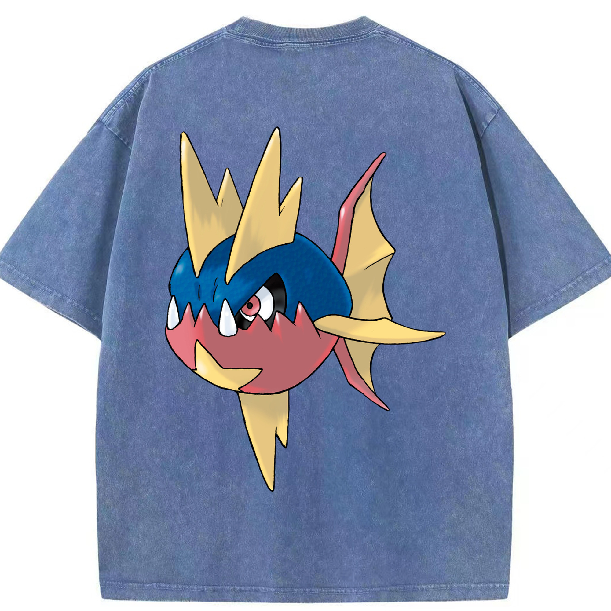 （画像用） ポケットモンスター Pokémon 綿100% ヴィンテージ風 半袖Tシャツ（背面プリント）