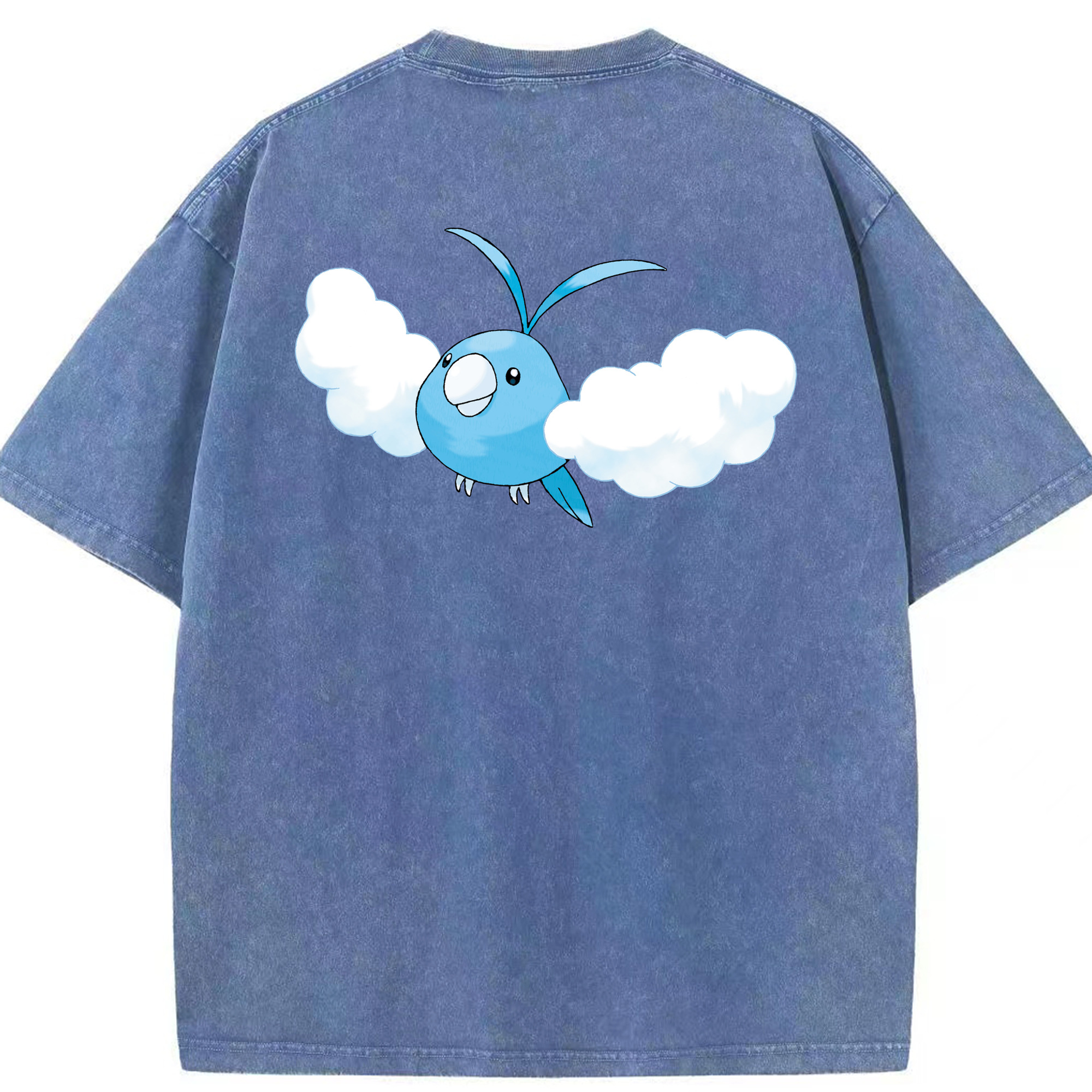 （画像用） ポケットモンスター Pokémon 綿100% ヴィンテージ風 半袖Tシャツ（背面プリント）