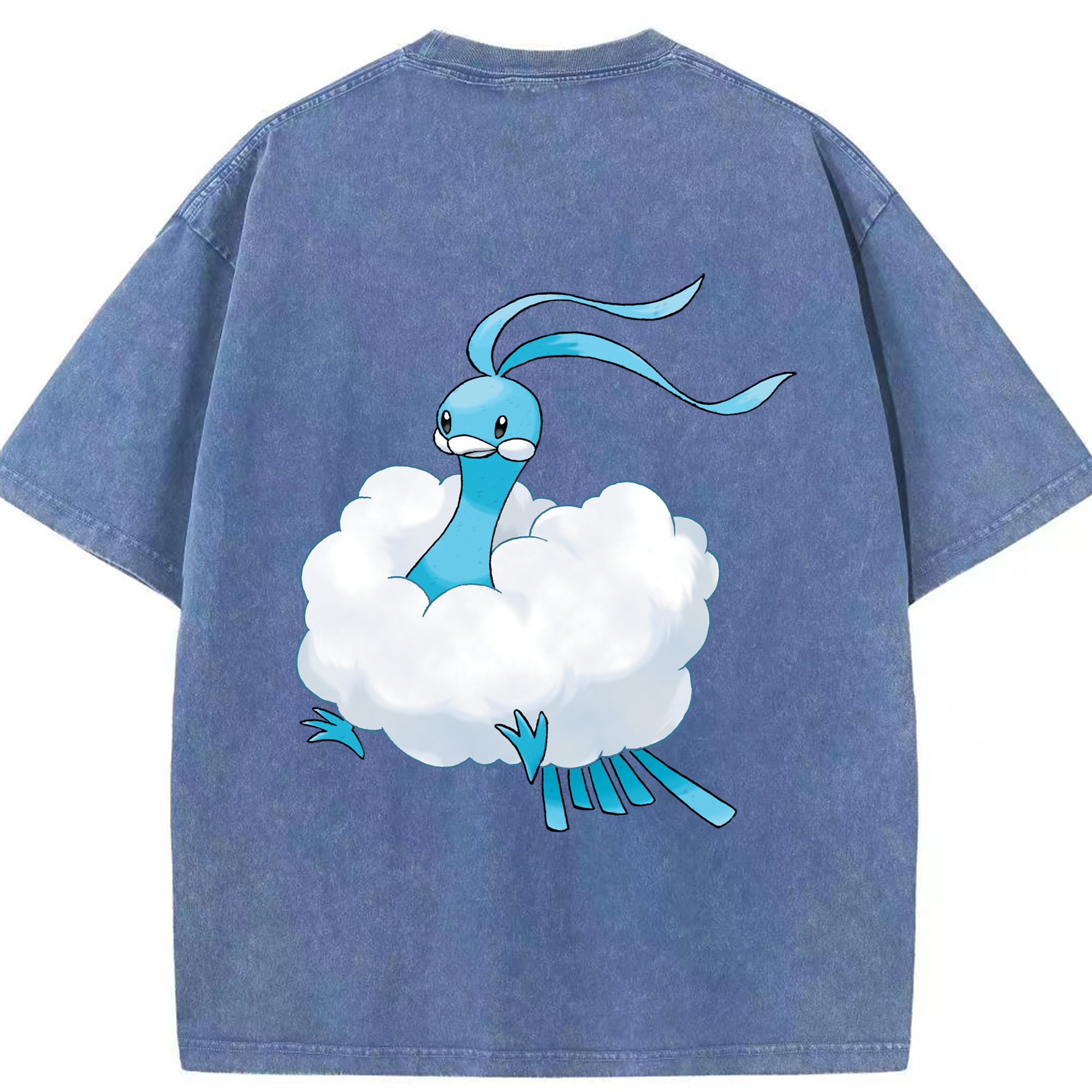 （画像用） ポケットモンスター Pokémon 綿100% ヴィンテージ風 半袖Tシャツ（背面プリント）