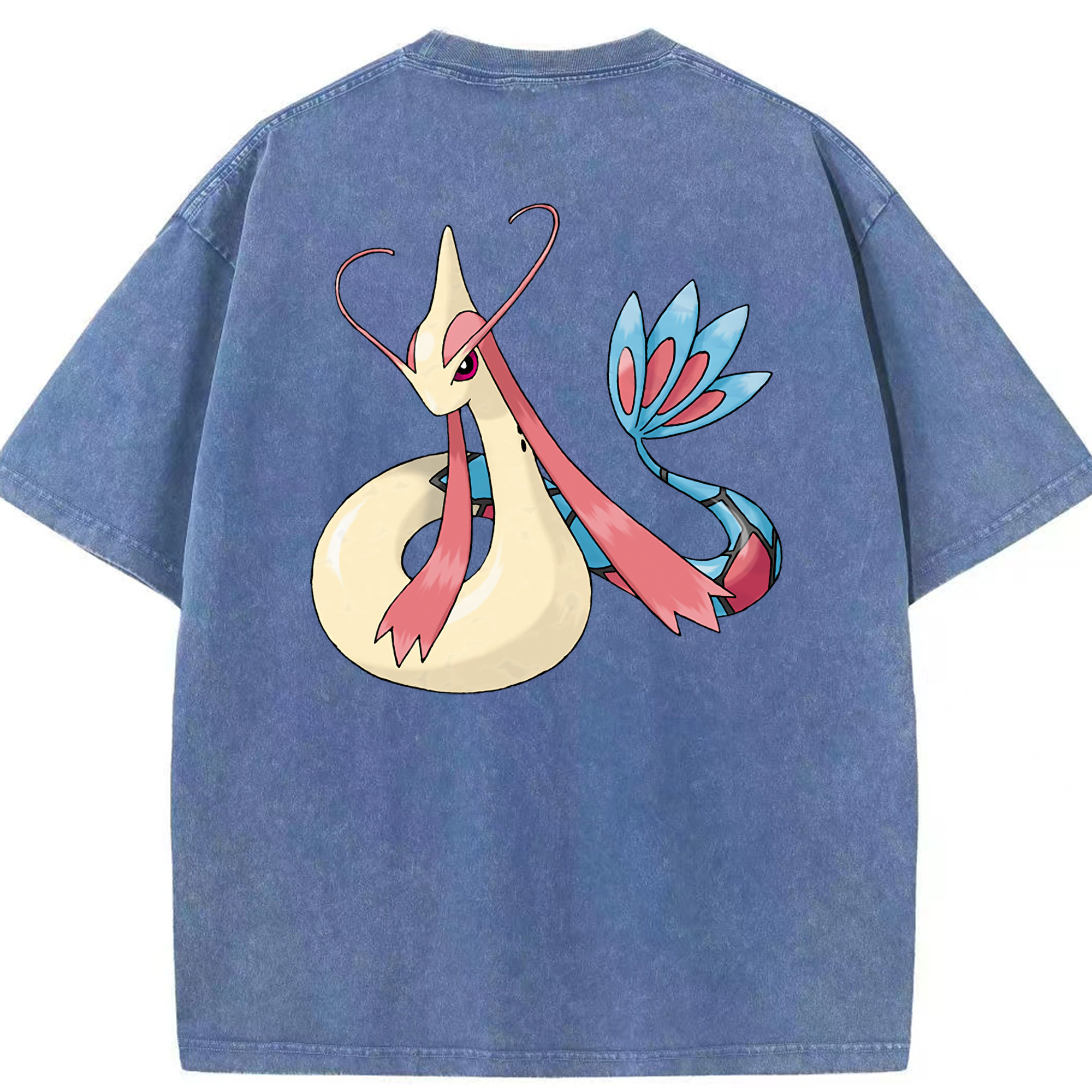 （画像用） ポケットモンスター Pokémon 綿100% ヴィンテージ風 半袖Tシャツ（背面プリント）