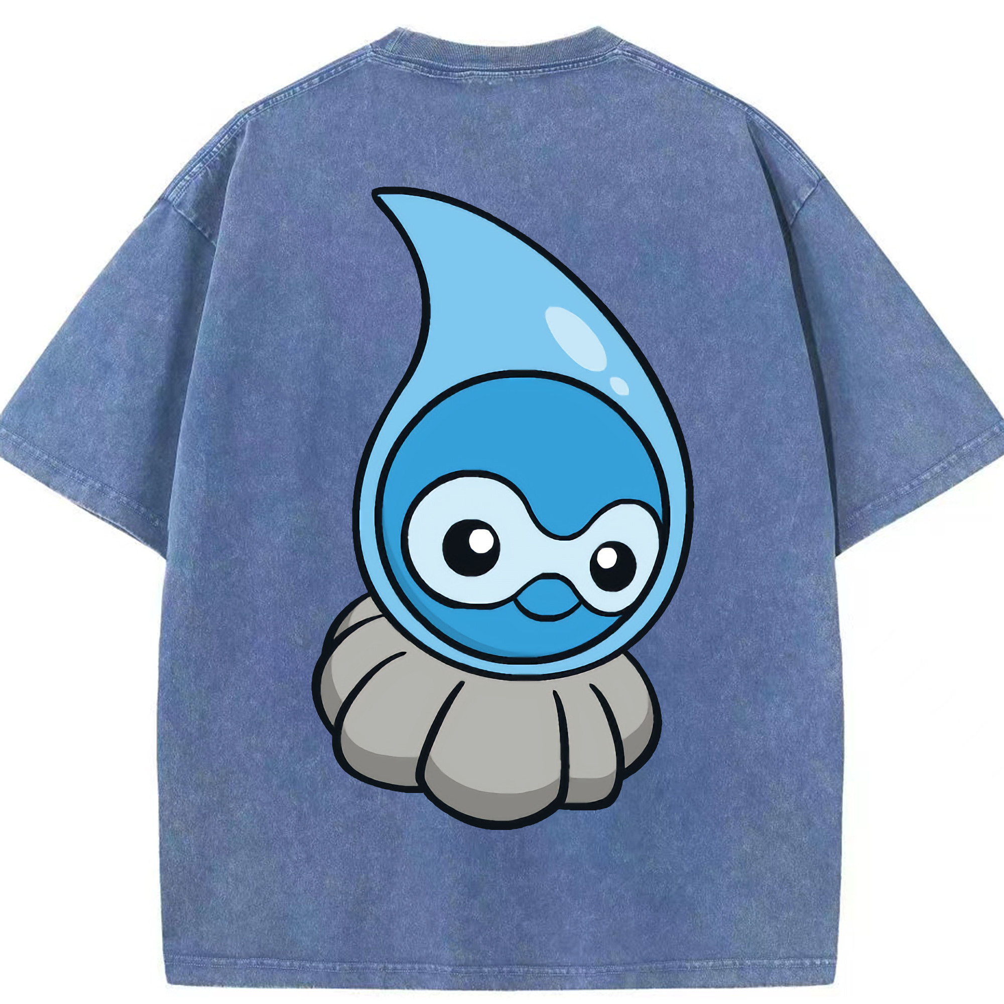 （画像用） ポケットモンスター Pokémon 綿100% ヴィンテージ風 半袖Tシャツ（背面プリント）