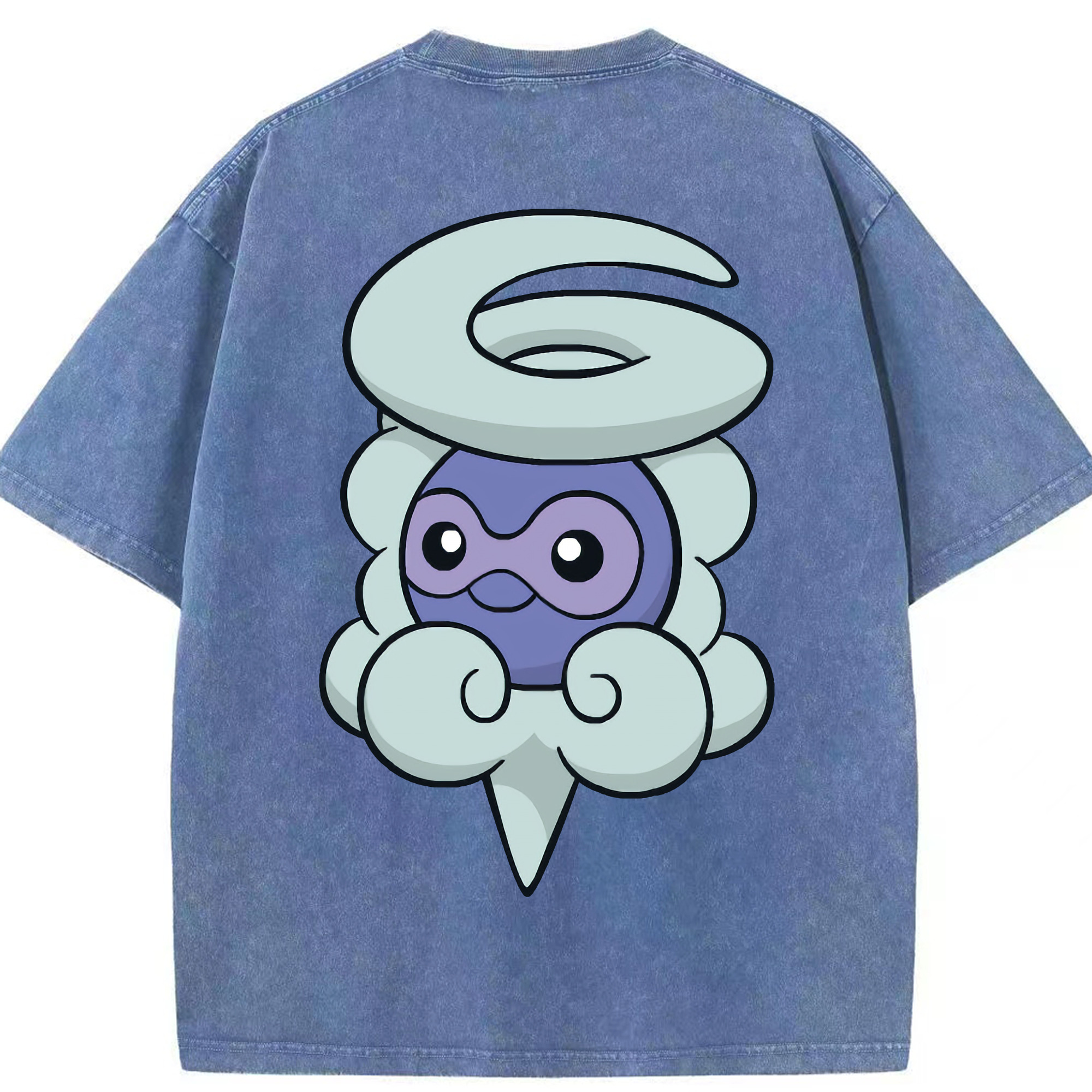 （画像用） ポケットモンスター Pokémon 綿100% ヴィンテージ風 半袖Tシャツ（背面プリント）