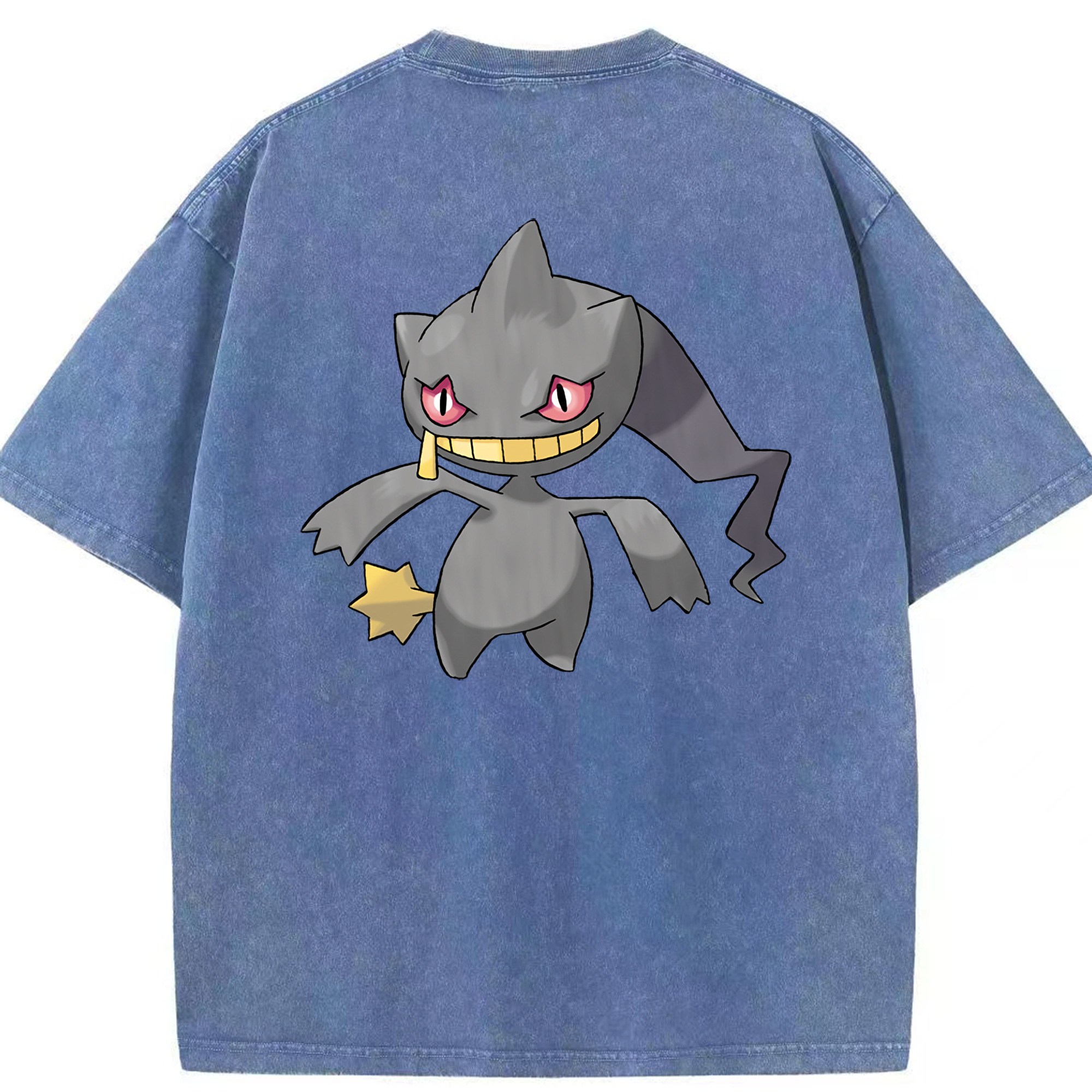 （画像用） ポケットモンスター Pokémon 綿100% ヴィンテージ風 半袖Tシャツ（背面プリント）