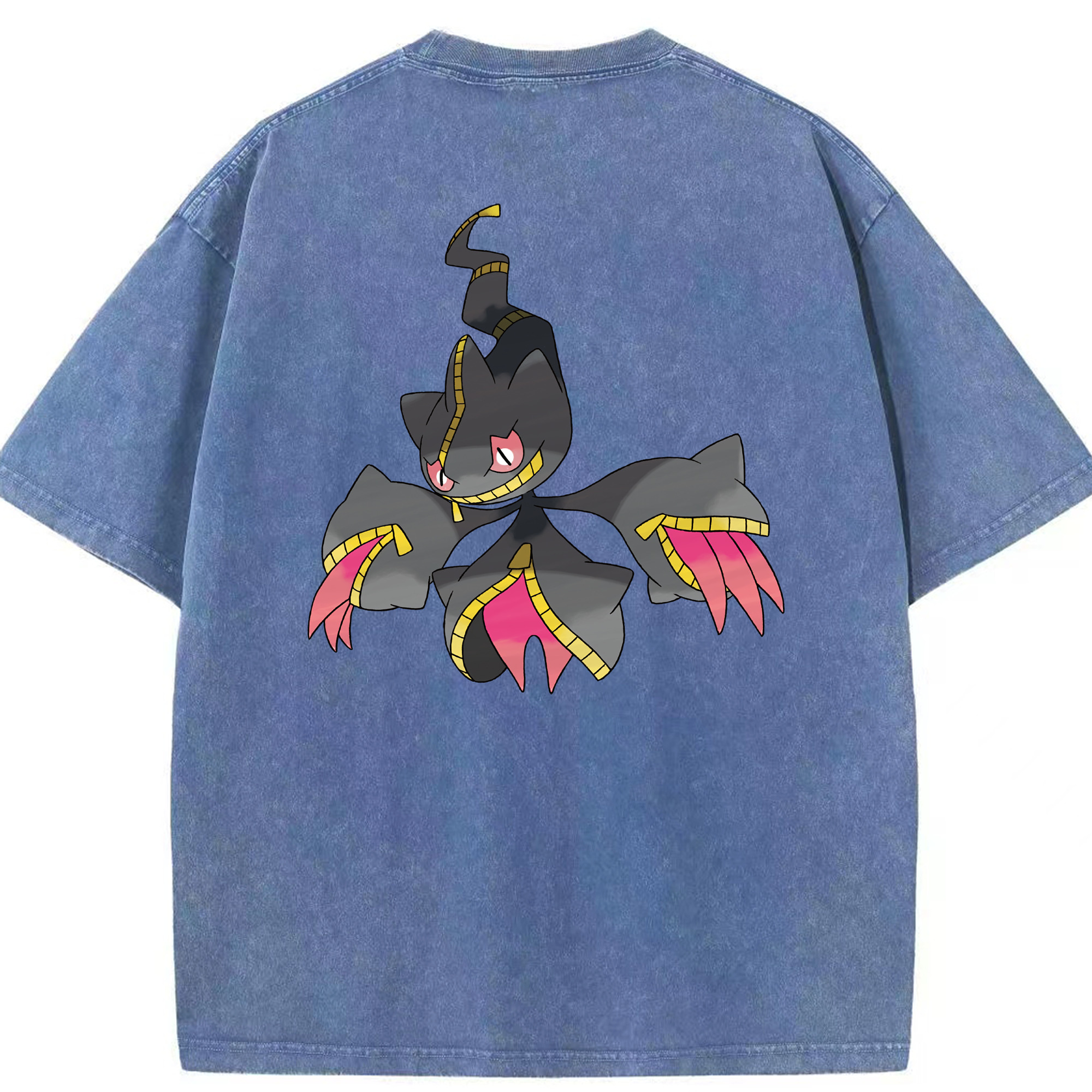 （画像用） ポケットモンスター Pokémon 綿100% ヴィンテージ風 半袖Tシャツ（背面プリント）