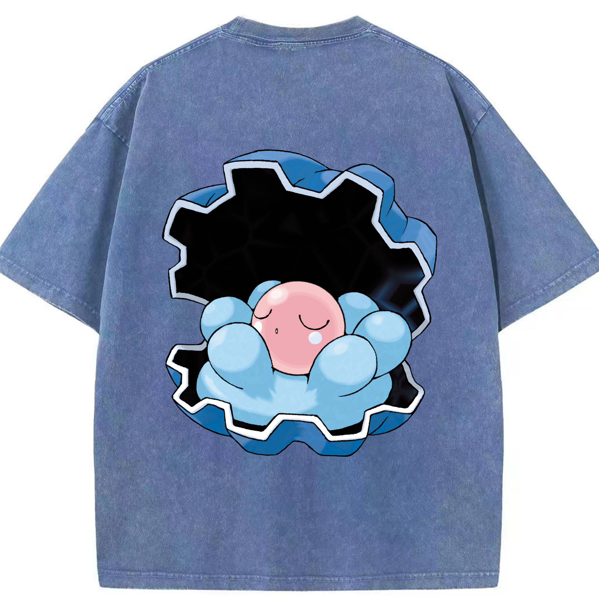 （画像用） ポケットモンスター Pokémon 綿100% ヴィンテージ風 半袖Tシャツ（背面プリント）