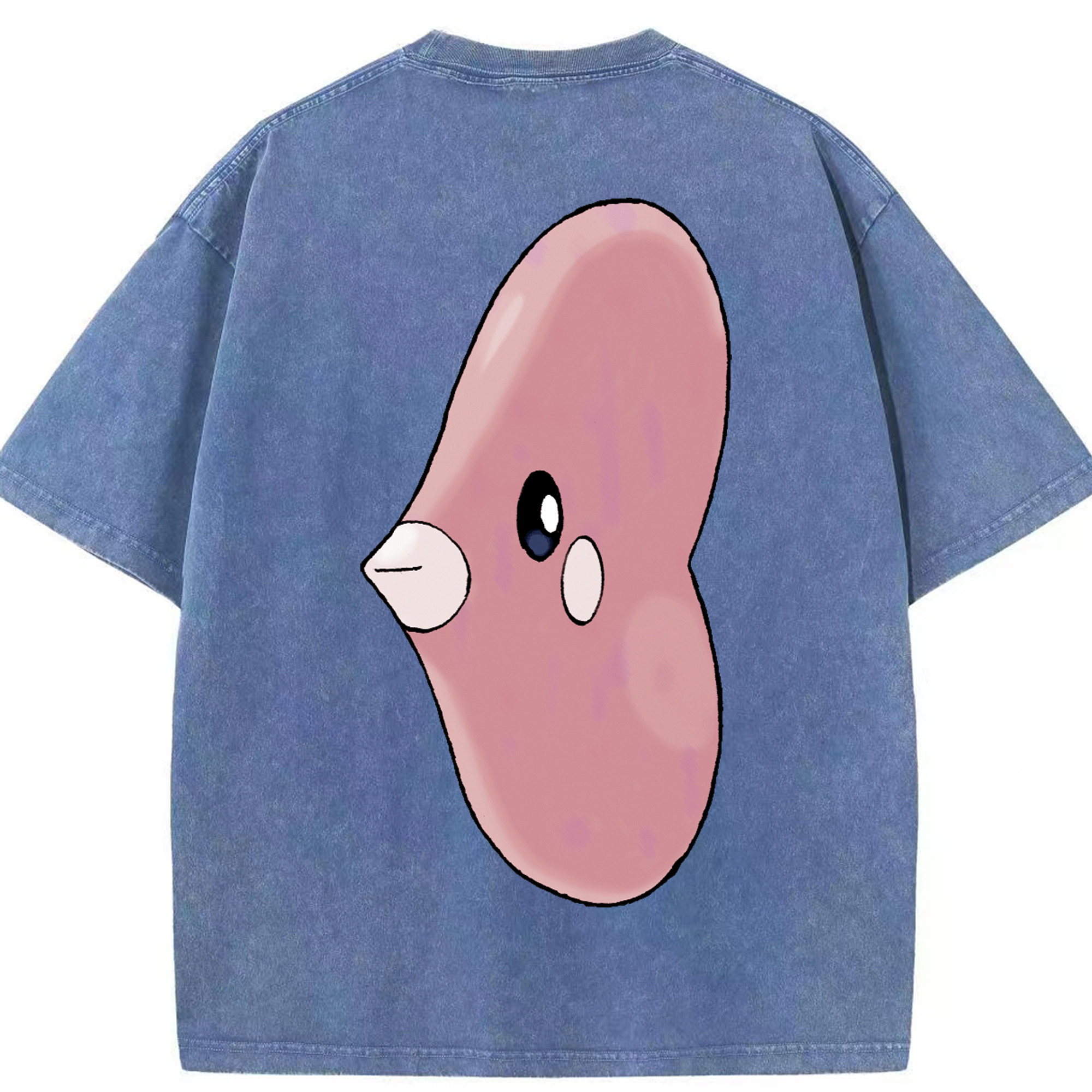 （画像用） ポケットモンスター Pokémon 綿100% ヴィンテージ風 半袖Tシャツ（背面プリント）