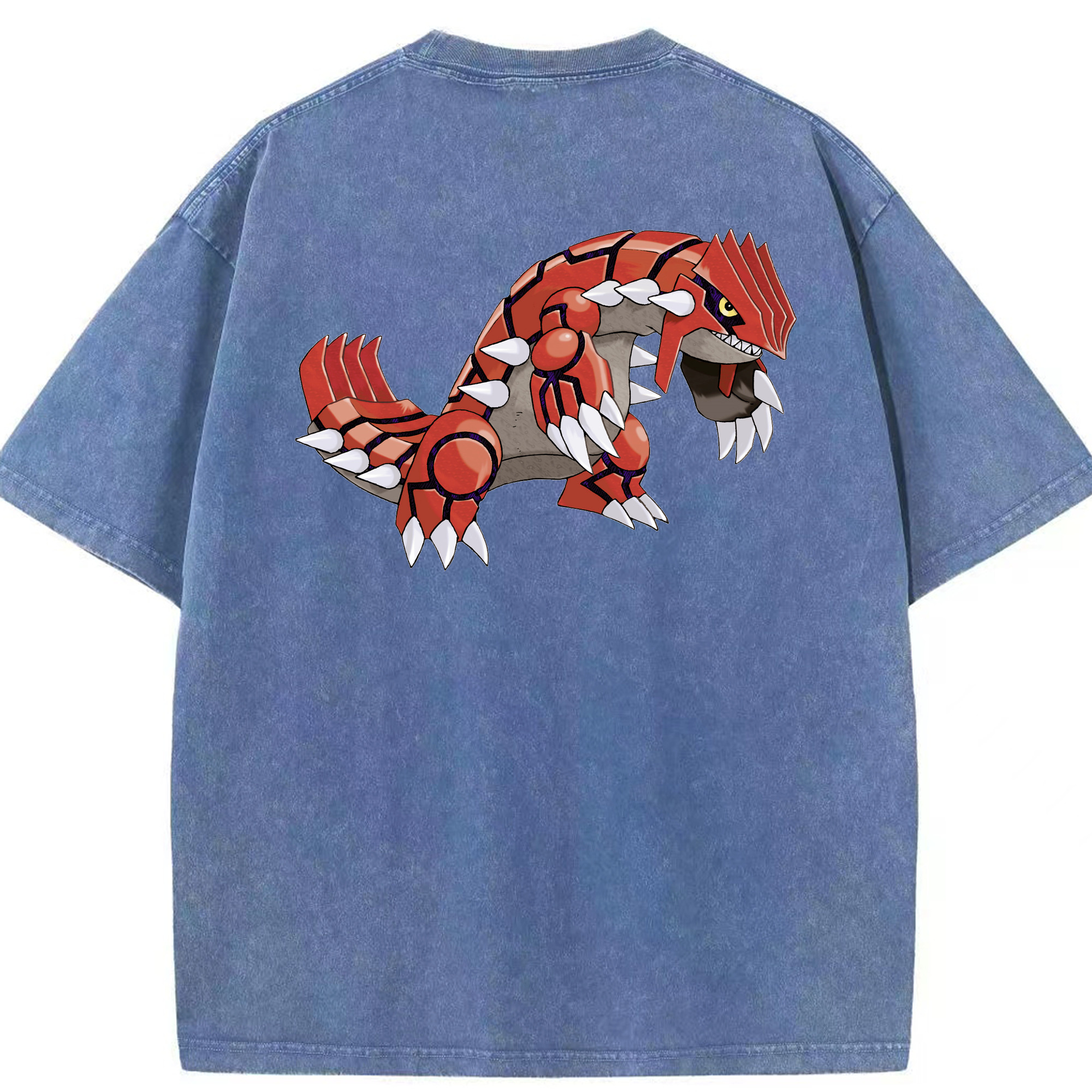 （画像用） ポケットモンスター Pokémon 綿100% ヴィンテージ風 半袖Tシャツ（背面プリント）