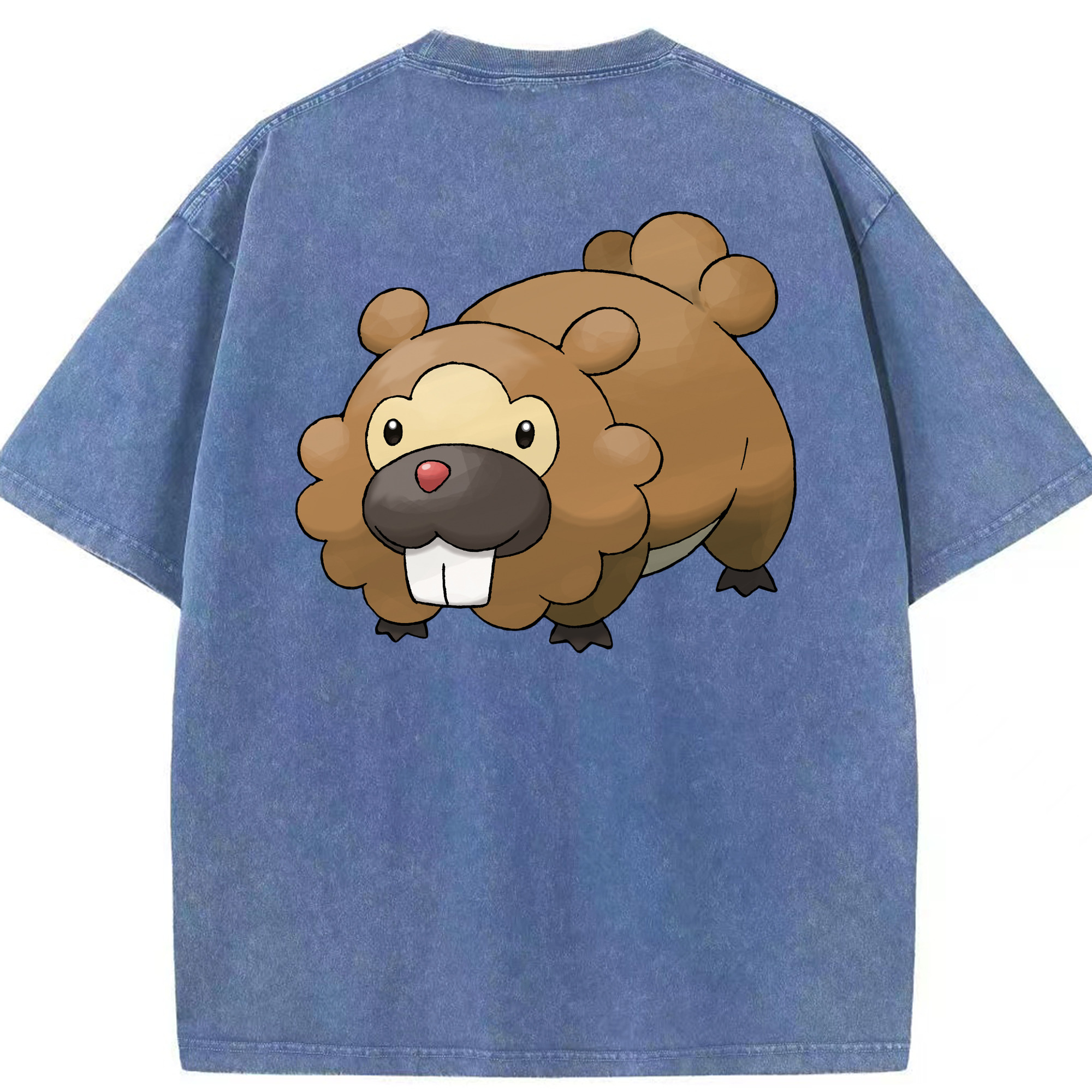 （画像用） ポケットモンスター Pokémon 綿100% ヴィンテージ風 半袖Tシャツ（背面プリント）