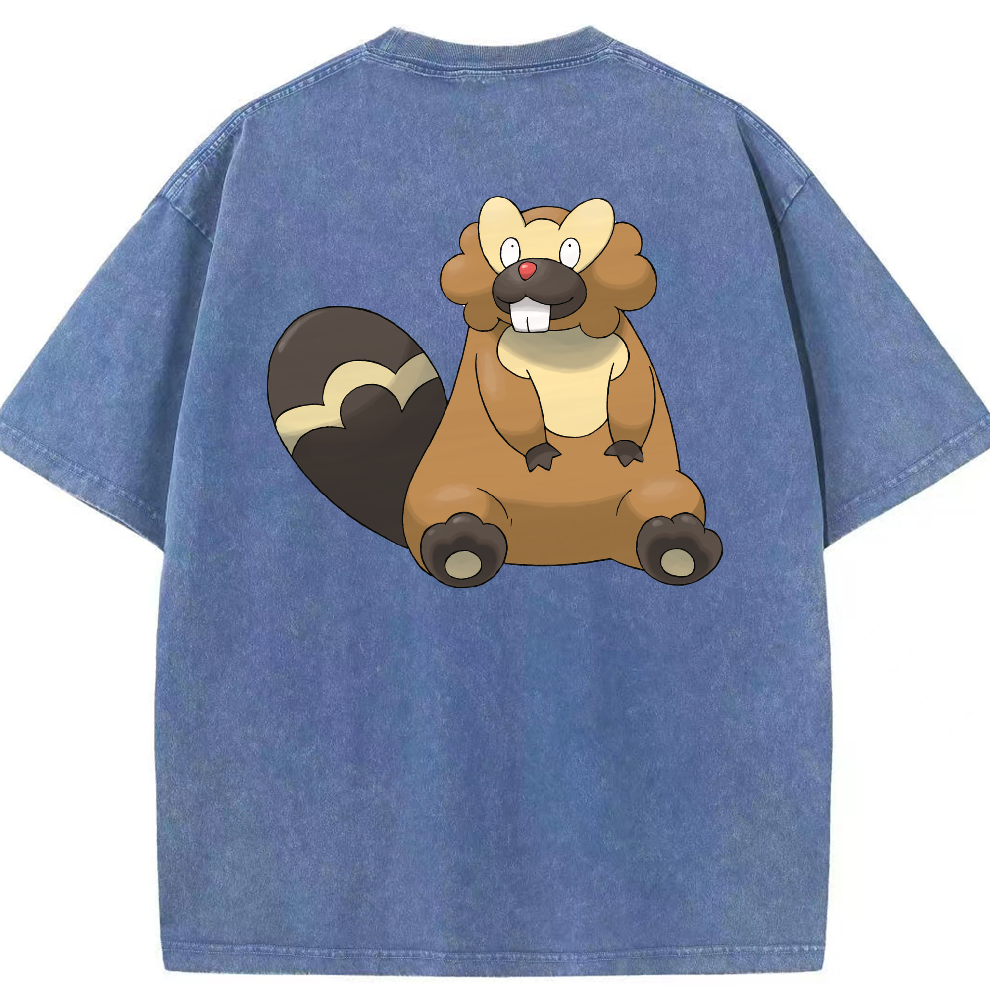 （画像用） ポケットモンスター Pokémon 綿100% ヴィンテージ風 半袖Tシャツ（背面プリント）