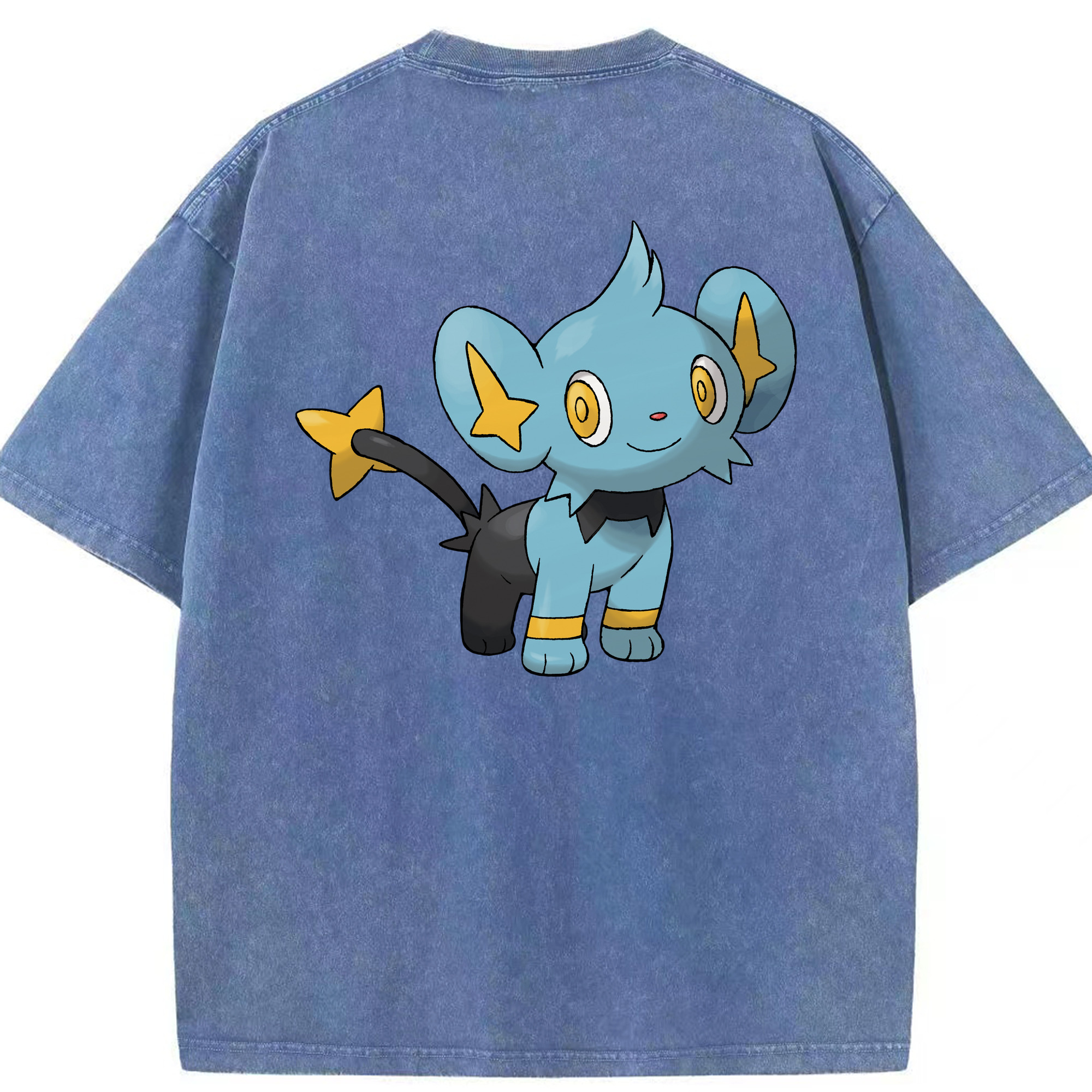 （画像用） ポケットモンスター Pokémon 綿100% ヴィンテージ風 半袖Tシャツ（背面プリント）