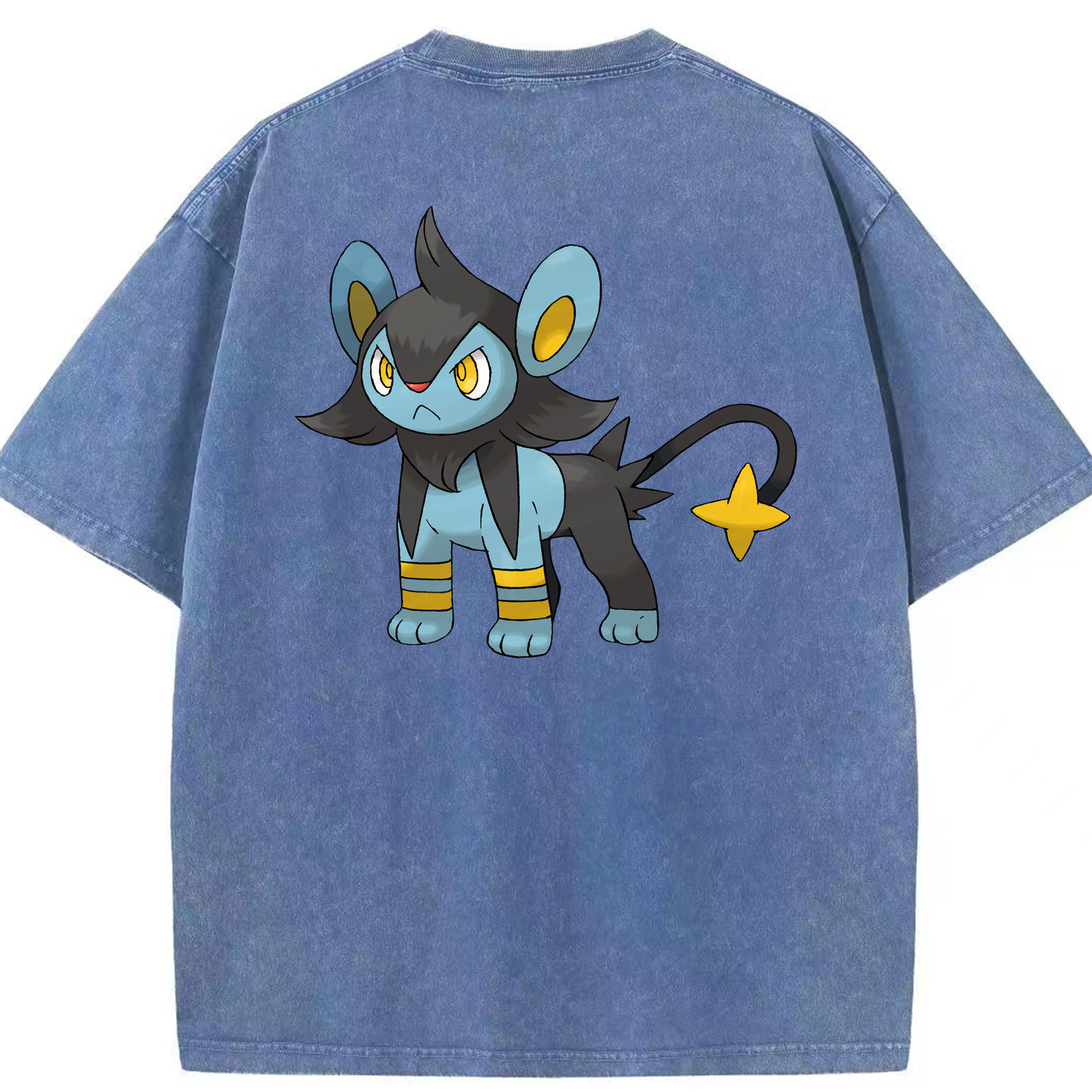 （画像用） ポケットモンスター Pokémon 綿100% ヴィンテージ風 半袖Tシャツ（背面プリント）