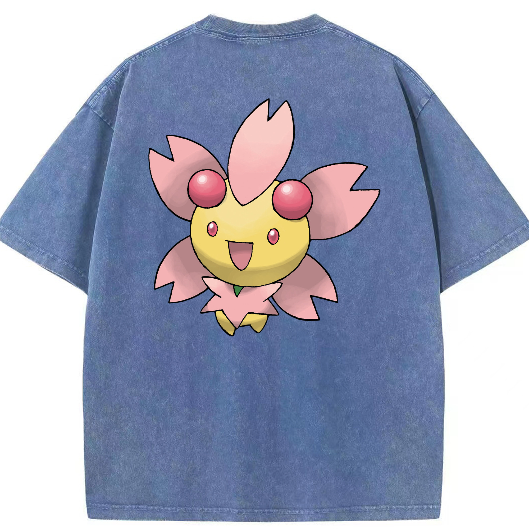 （画像用） ポケットモンスター Pokémon 綿100% ヴィンテージ風 半袖Tシャツ（背面プリント）