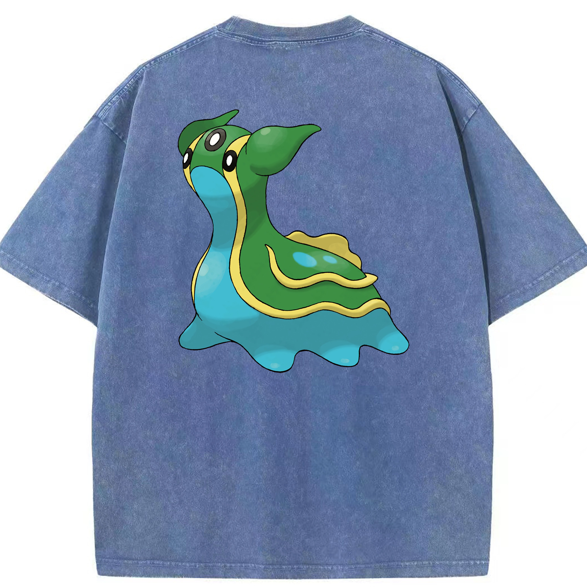 （画像用） ポケットモンスター Pokémon 綿100% ヴィンテージ風 半袖Tシャツ（背面プリント）