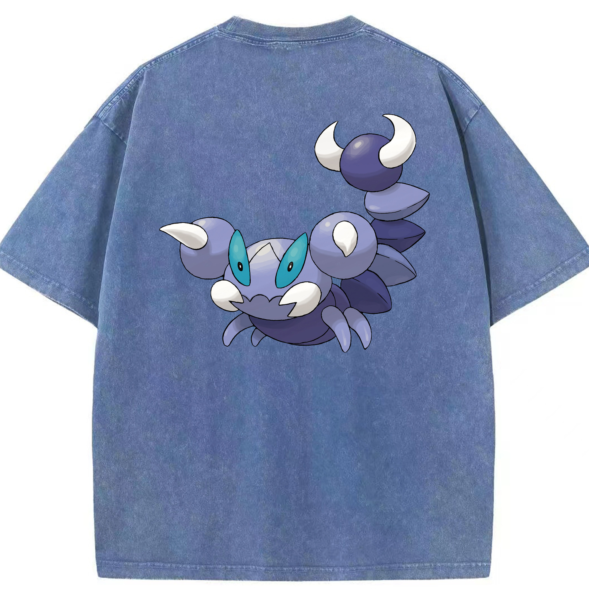 （画像用） ポケットモンスター Pokémon 綿100% ヴィンテージ風 半袖Tシャツ（背面プリント）