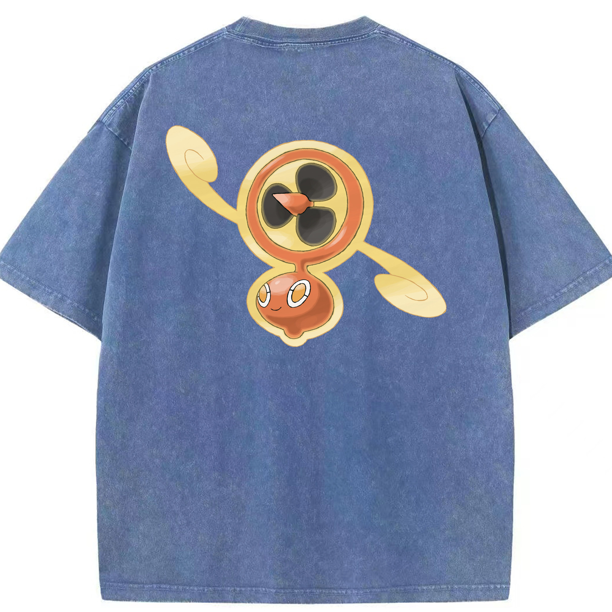 （画像用） ポケットモンスター Pokémon 綿100% ヴィンテージ風 半袖Tシャツ（背面プリント）