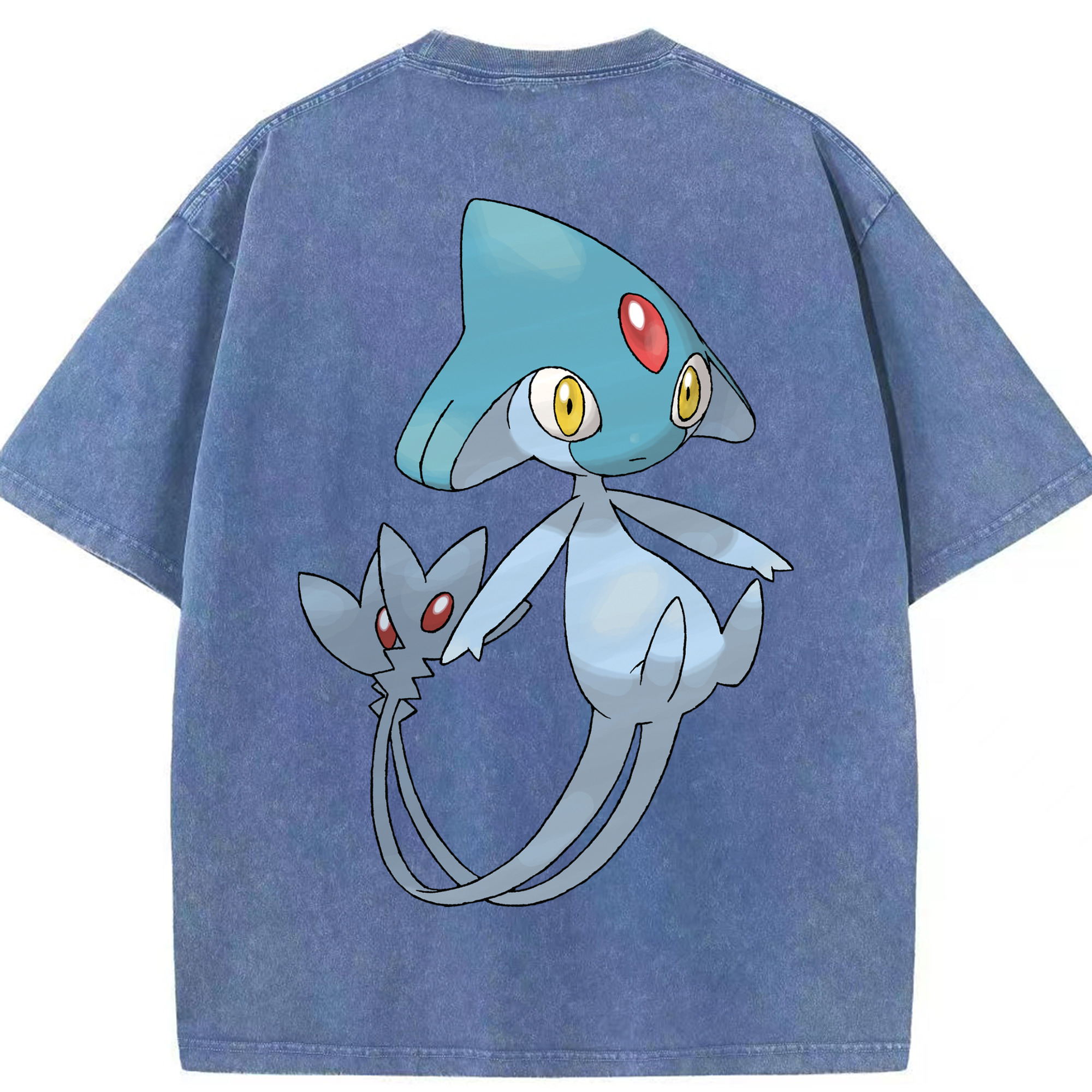 （画像用） ポケットモンスター Pokémon 綿100% ヴィンテージ風 半袖Tシャツ（背面プリント）