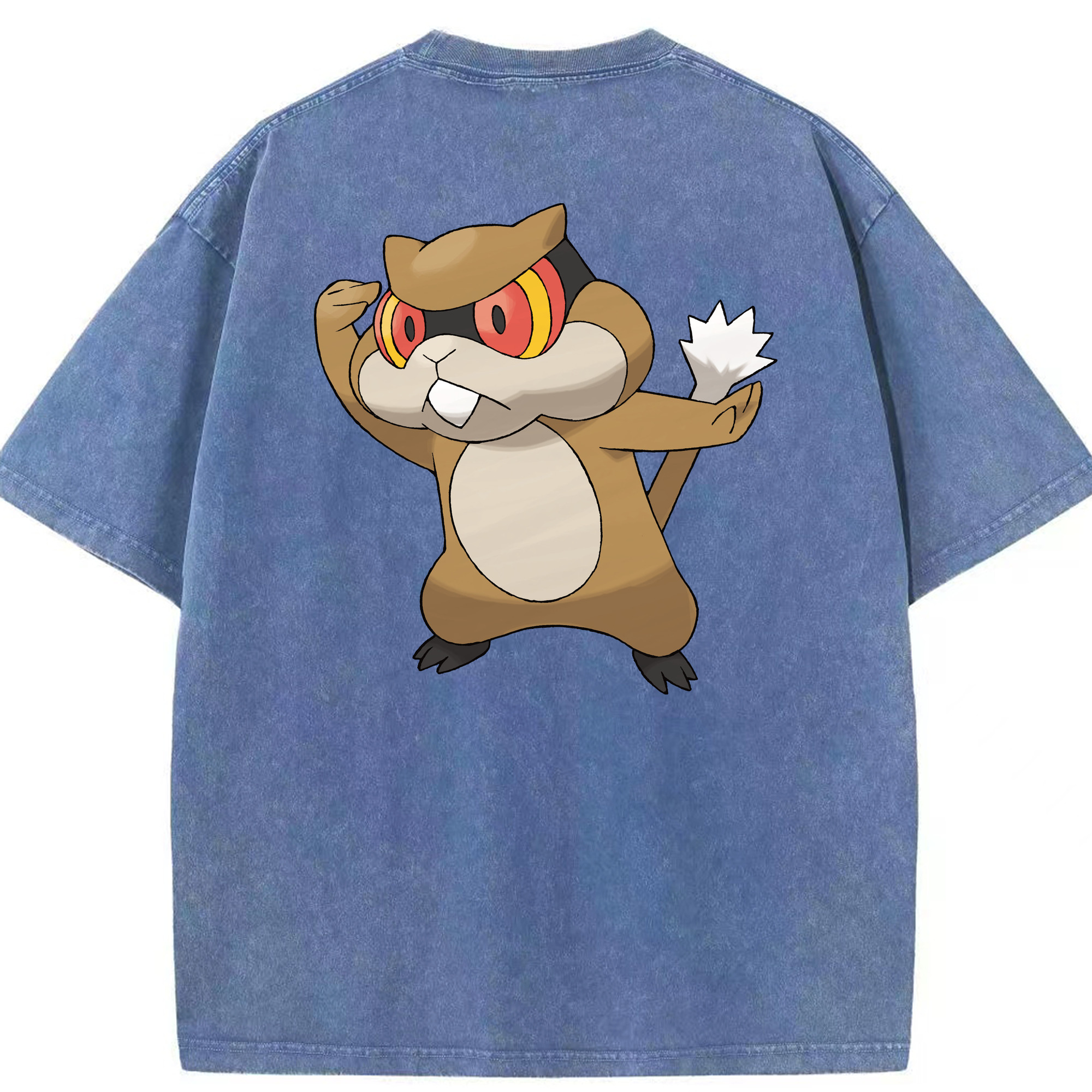 （画像用） ポケットモンスター Pokémon 綿100% ヴィンテージ風 半袖Tシャツ（背面プリント）