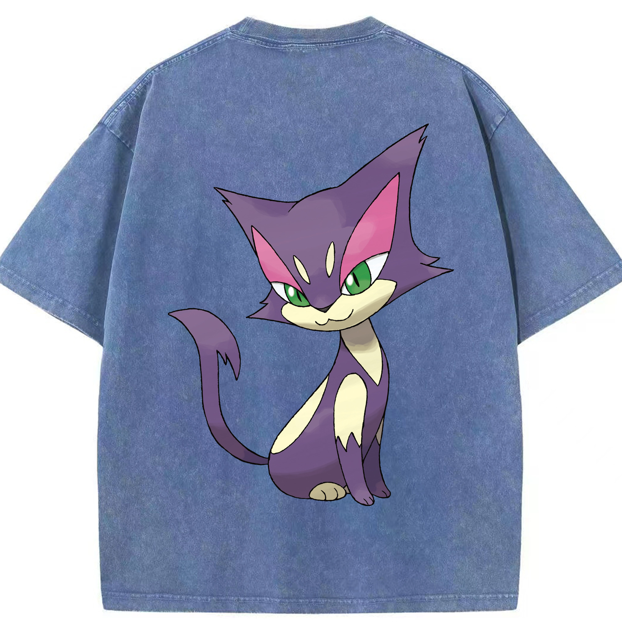 （画像用） ポケットモンスター Pokémon 綿100% ヴィンテージ風 半袖Tシャツ（背面プリント）