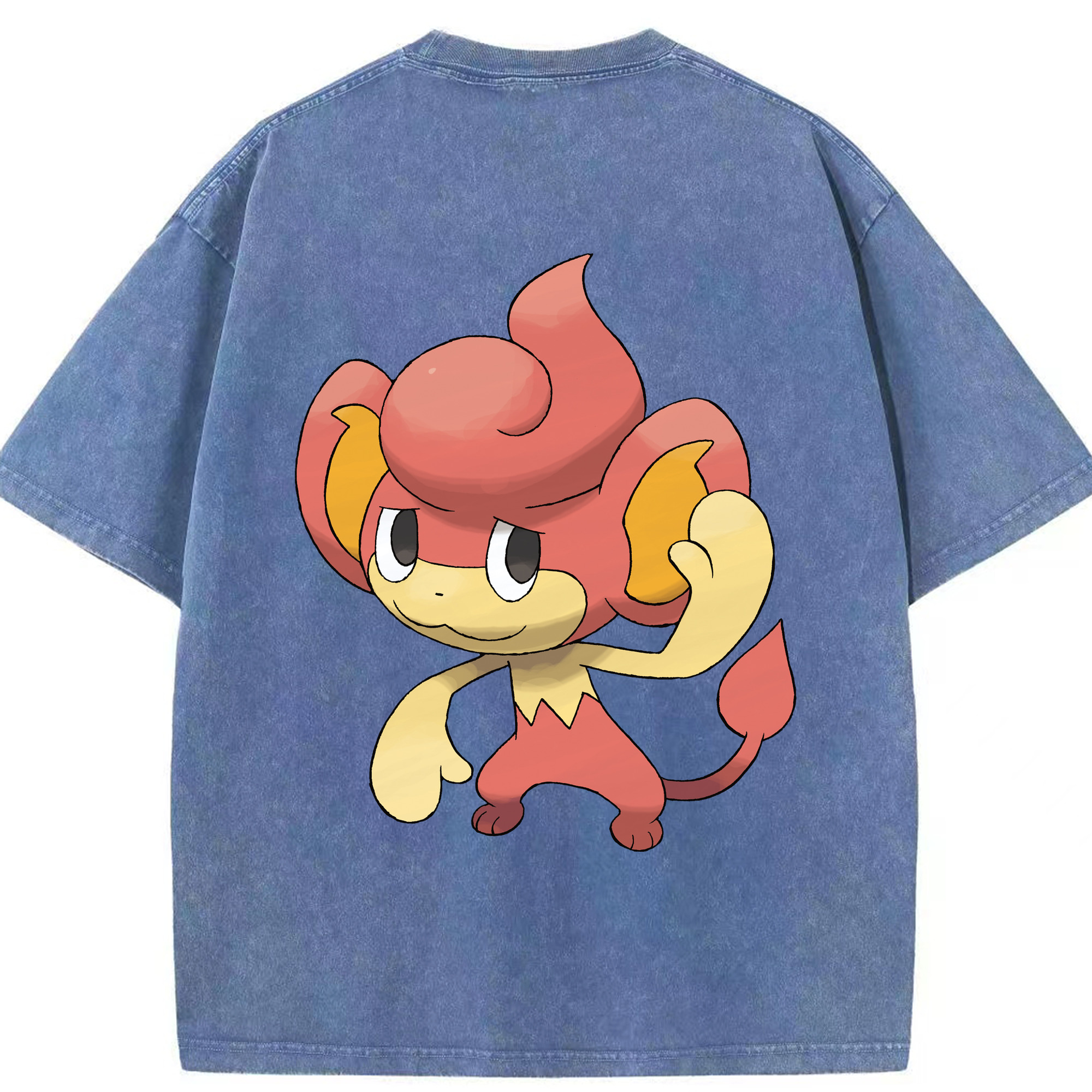 （画像用） ポケットモンスター Pokémon 綿100% ヴィンテージ風 半袖Tシャツ（背面プリント）