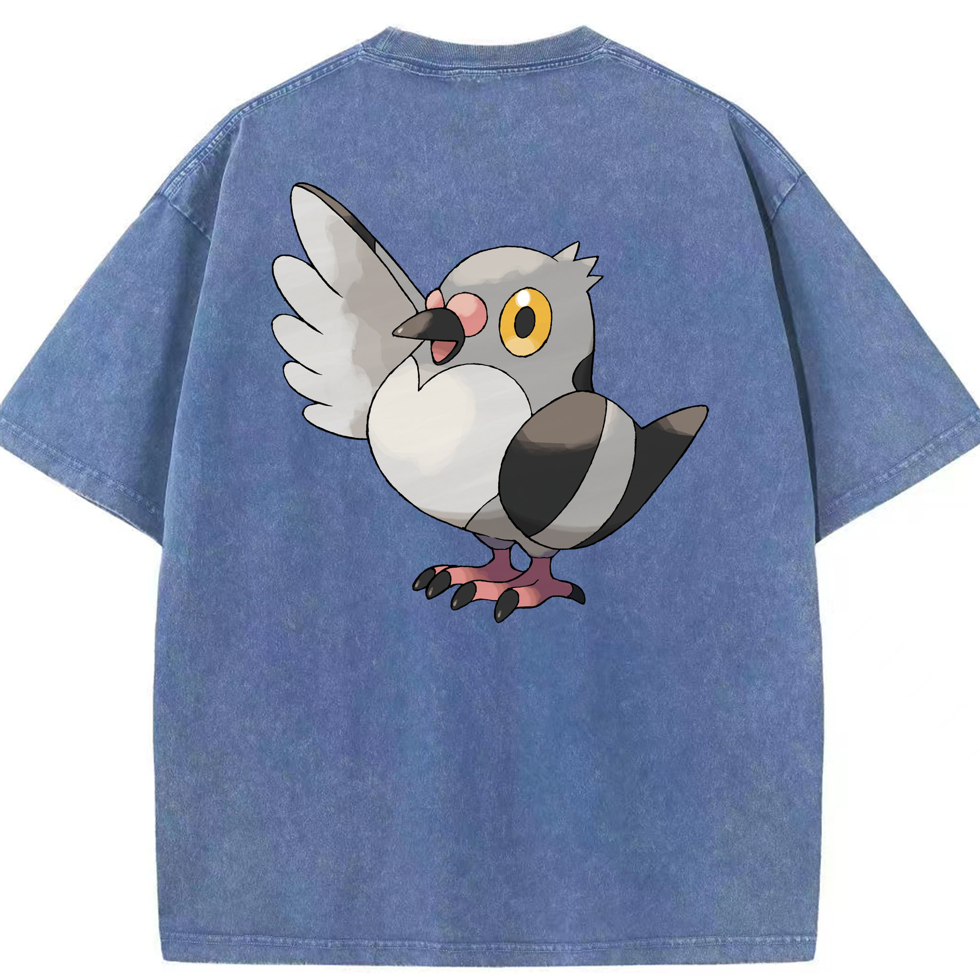 （画像用） ポケットモンスター Pokémon 綿100% ヴィンテージ風 半袖Tシャツ（背面プリント）