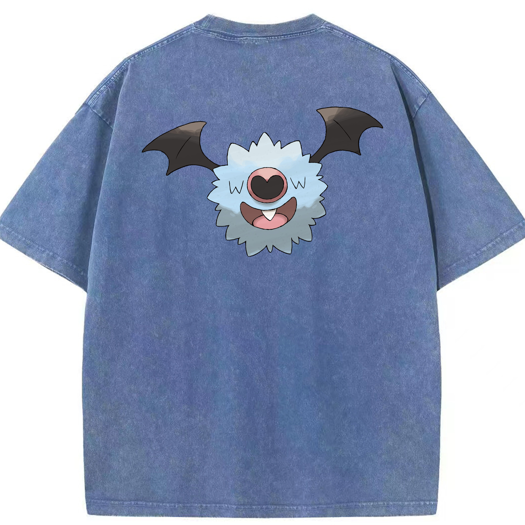 （画像用） ポケットモンスター Pokémon 綿100% ヴィンテージ風 半袖Tシャツ（背面プリント）