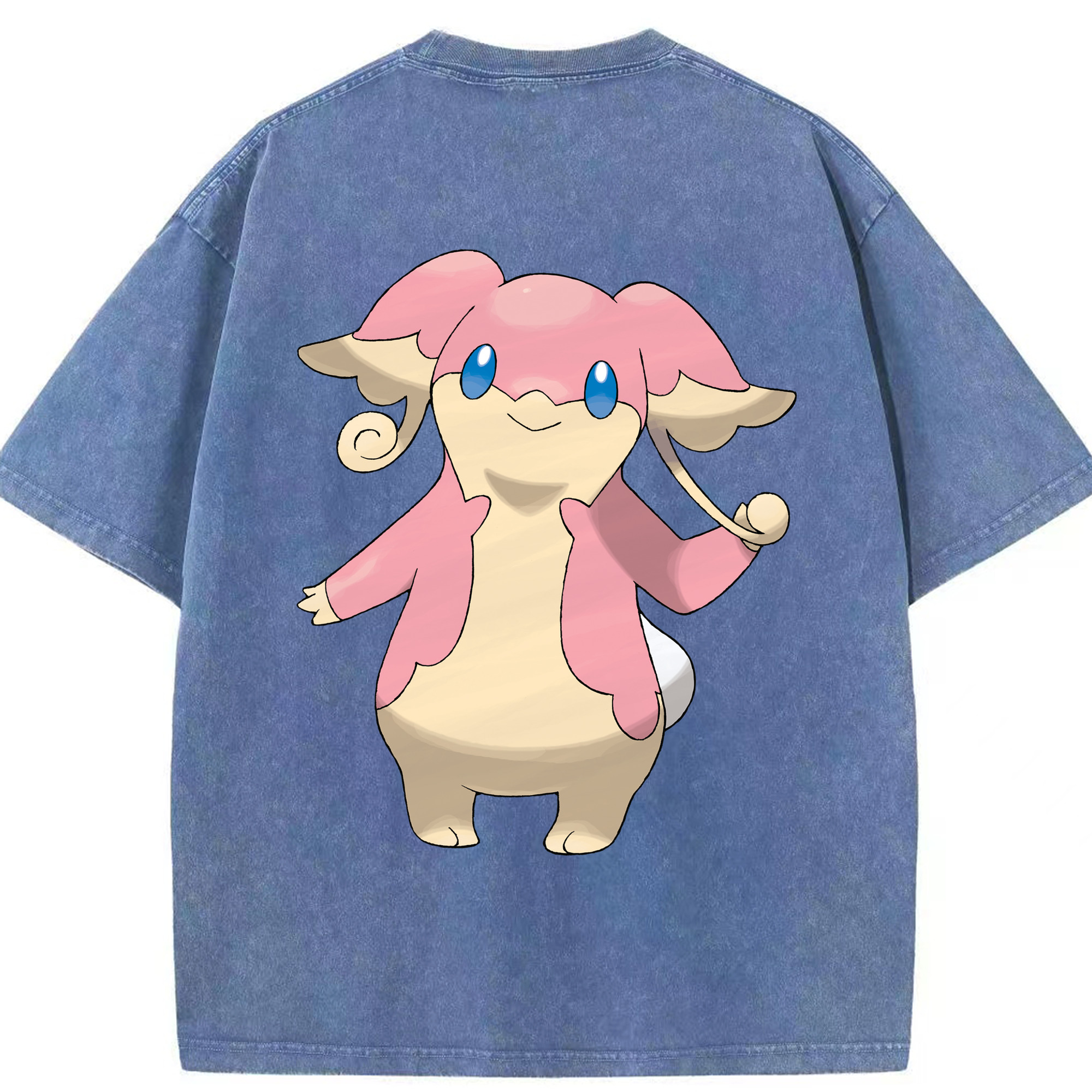 （画像用） ポケットモンスター Pokémon 綿100% ヴィンテージ風 半袖Tシャツ（背面プリント）