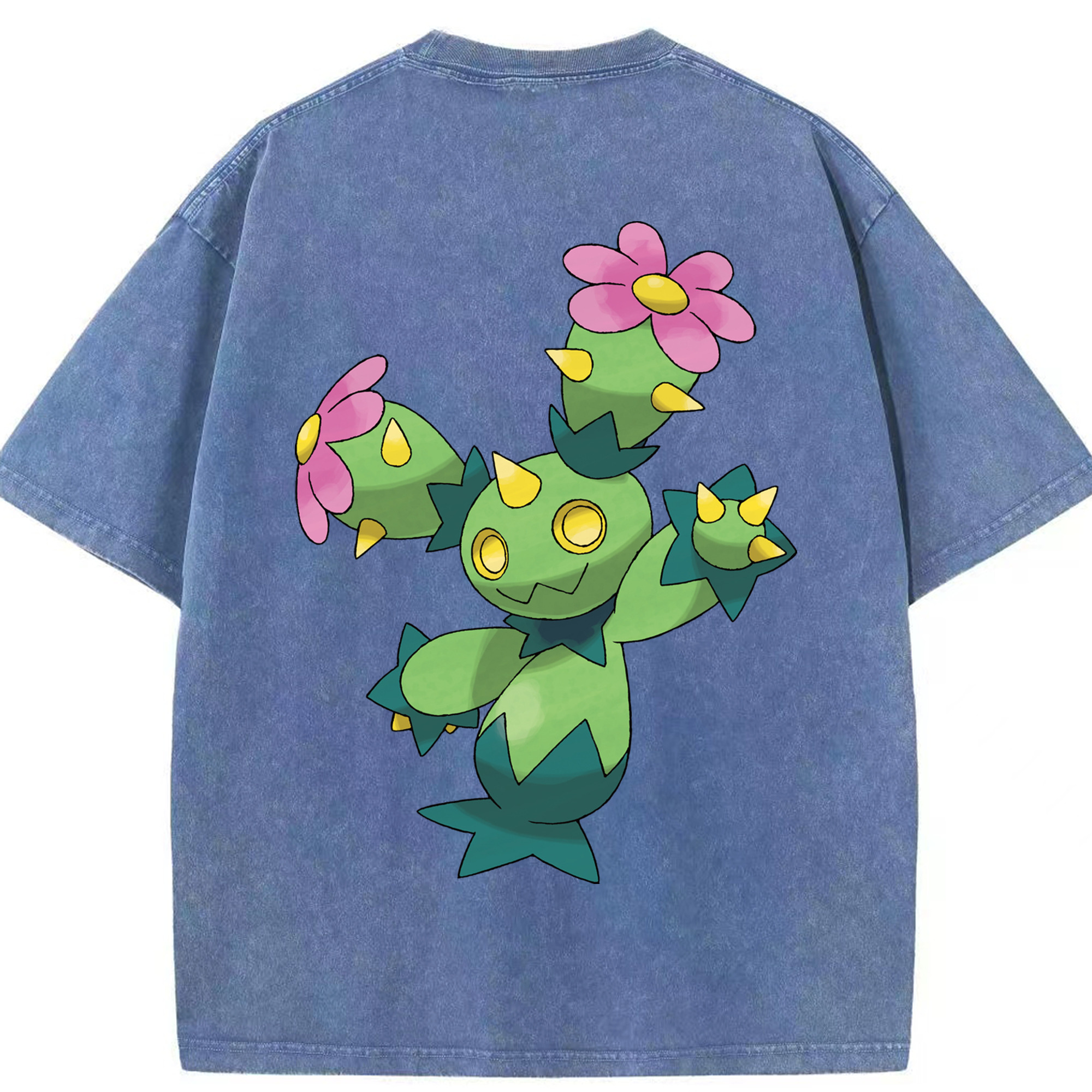 （画像用） ポケットモンスター Pokémon 綿100% ヴィンテージ風 半袖Tシャツ（背面プリント）