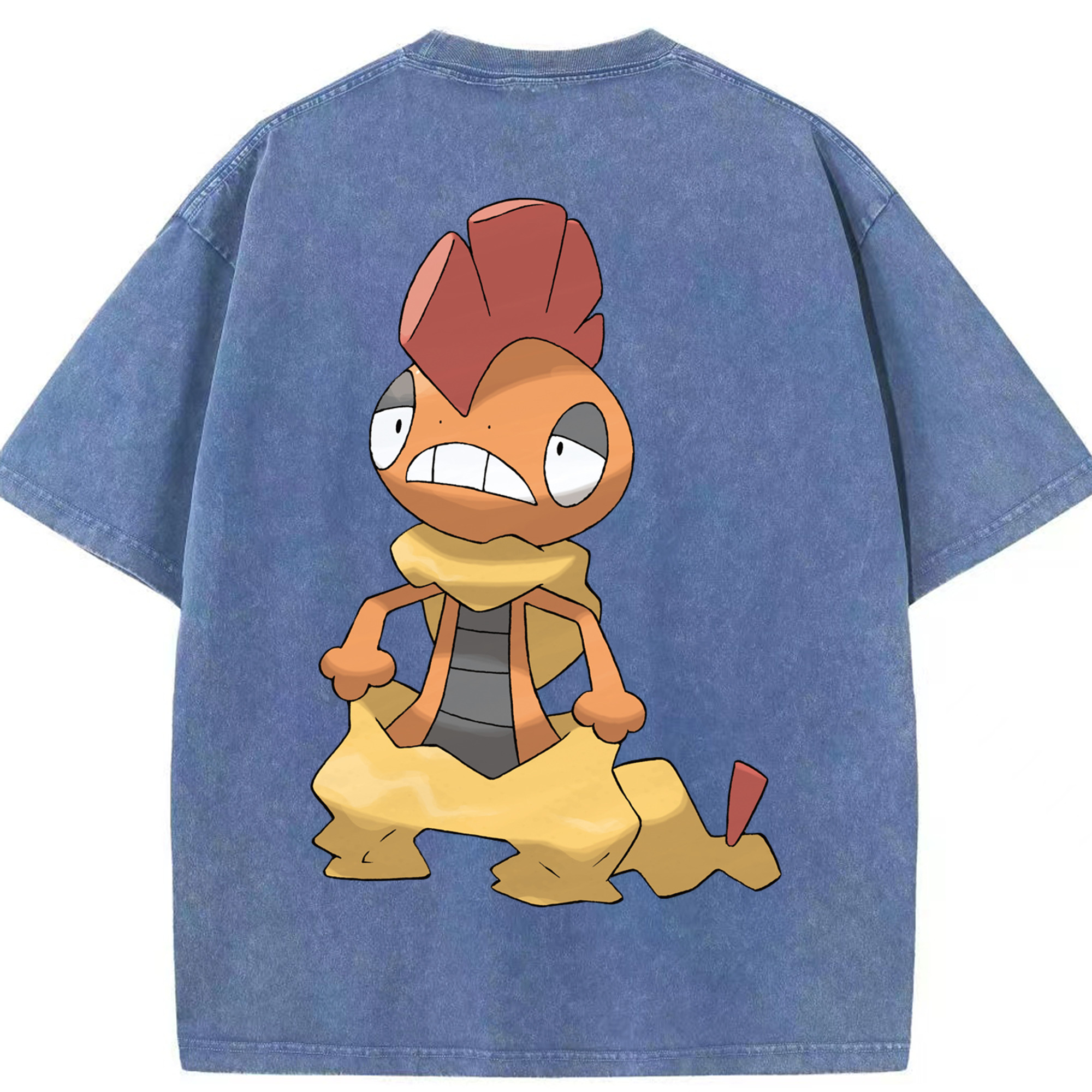 （画像用） ポケットモンスター Pokémon 綿100% ヴィンテージ風 半袖Tシャツ（背面プリント）