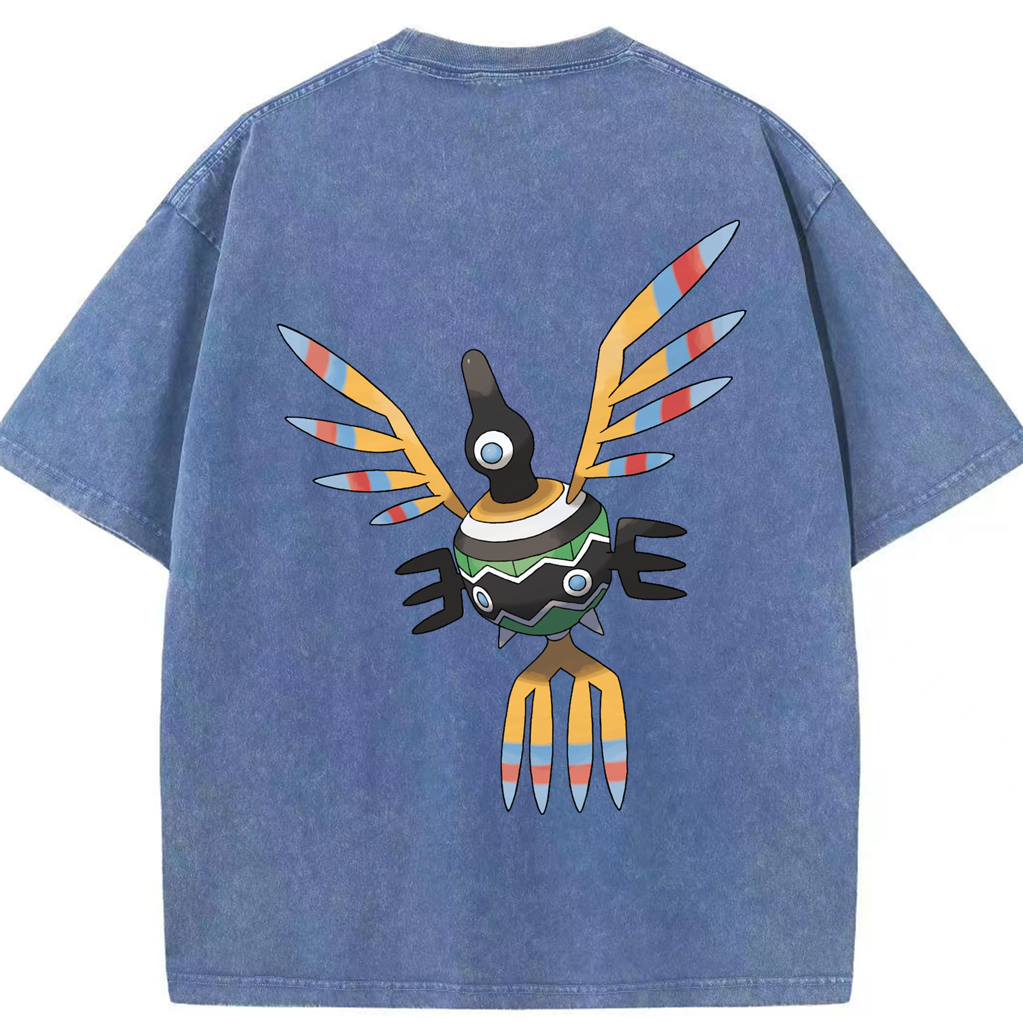 （画像用） ポケットモンスター Pokémon 綿100% ヴィンテージ風 半袖Tシャツ（背面プリント）