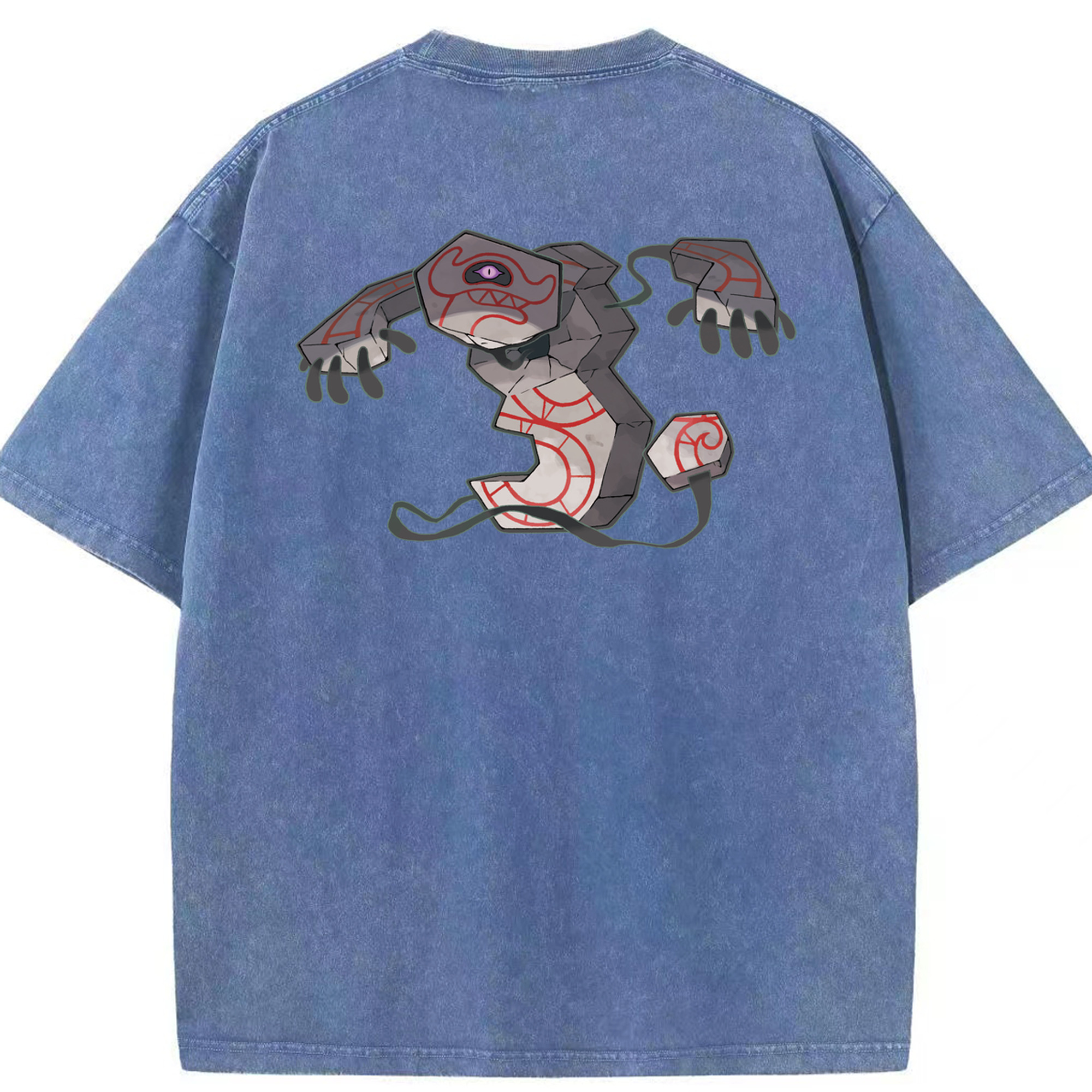 （画像用） ポケットモンスター Pokémon 綿100% ヴィンテージ風 半袖Tシャツ（背面プリント）