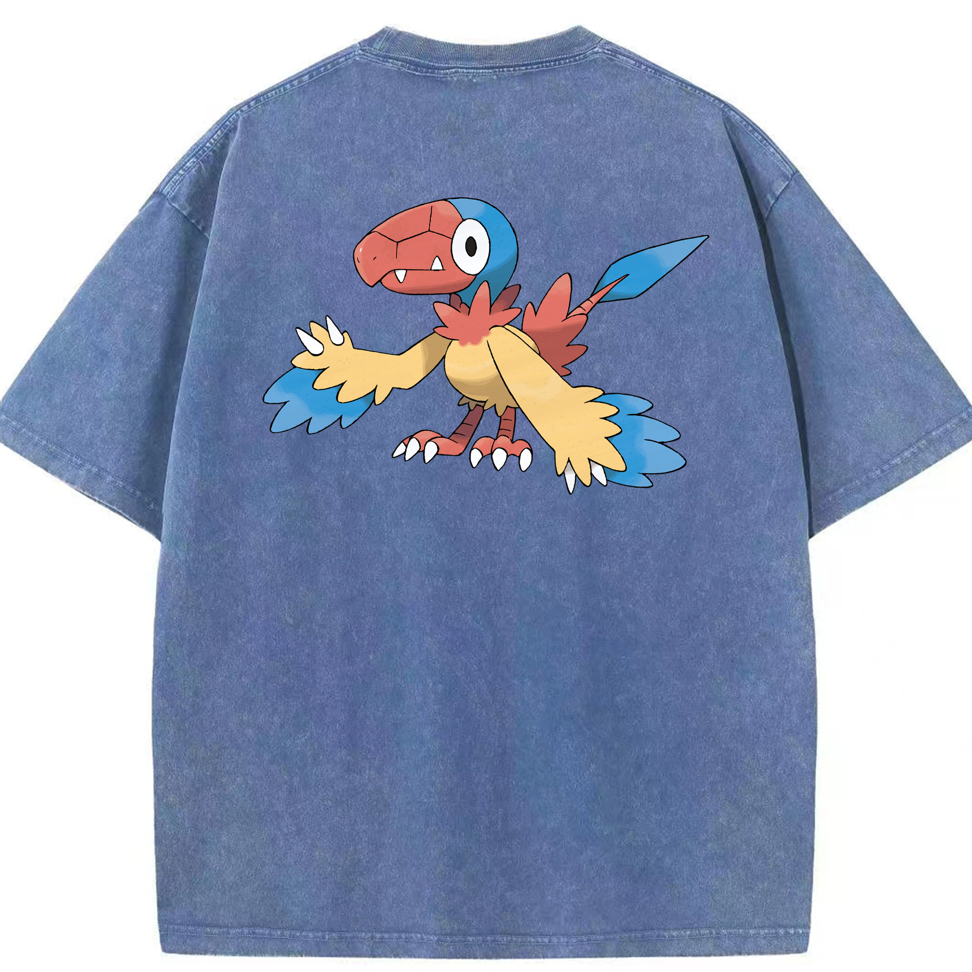 （画像用） ポケットモンスター Pokémon 綿100% ヴィンテージ風 半袖Tシャツ（背面プリント）