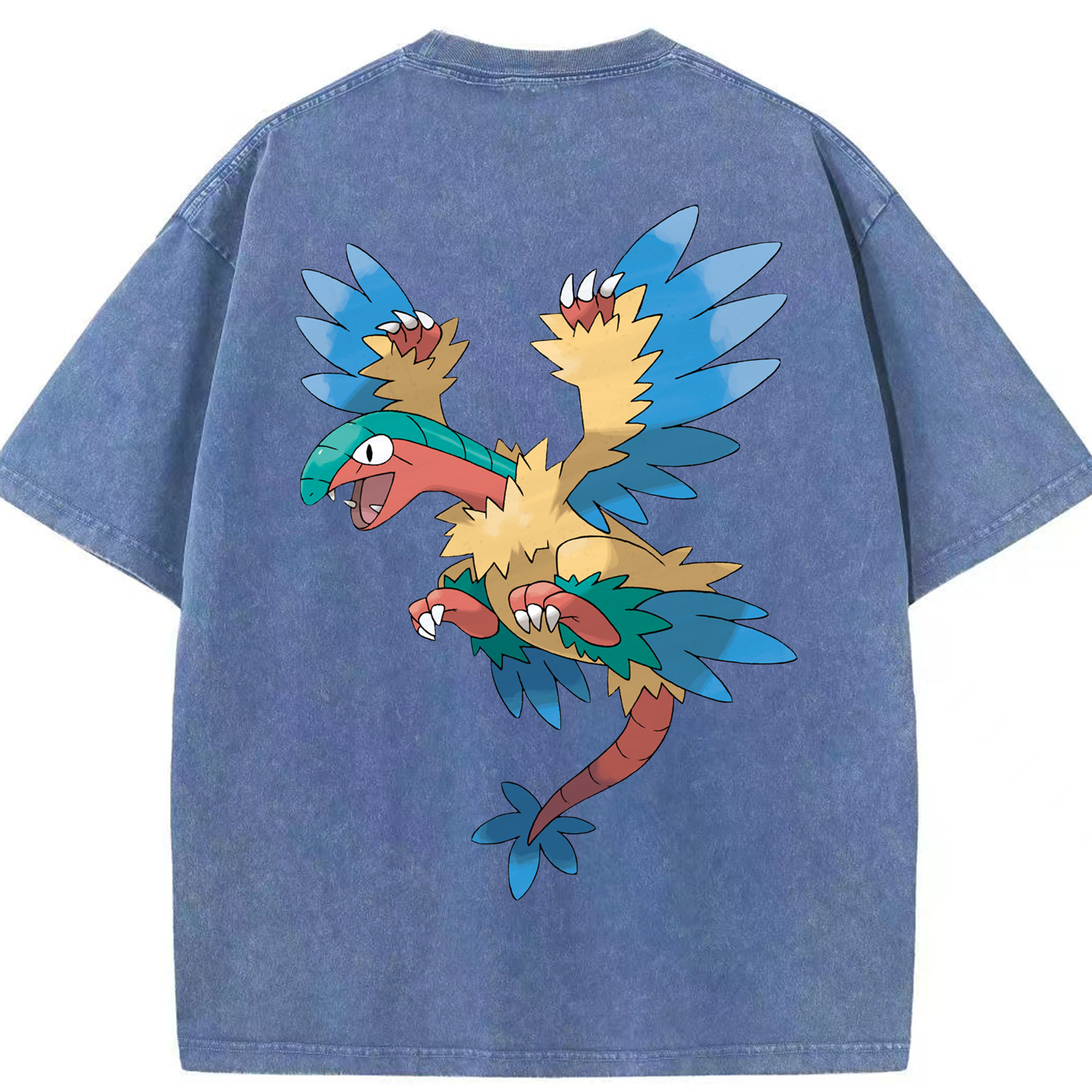 （画像用） ポケットモンスター Pokémon 綿100% ヴィンテージ風 半袖Tシャツ（背面プリント）